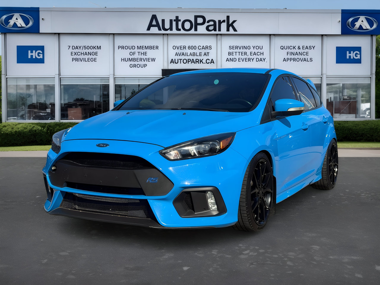 Nitrous Blue Quad-Coat 2017 Ford Focus RS Hatchback All-Wheel Drive Manual