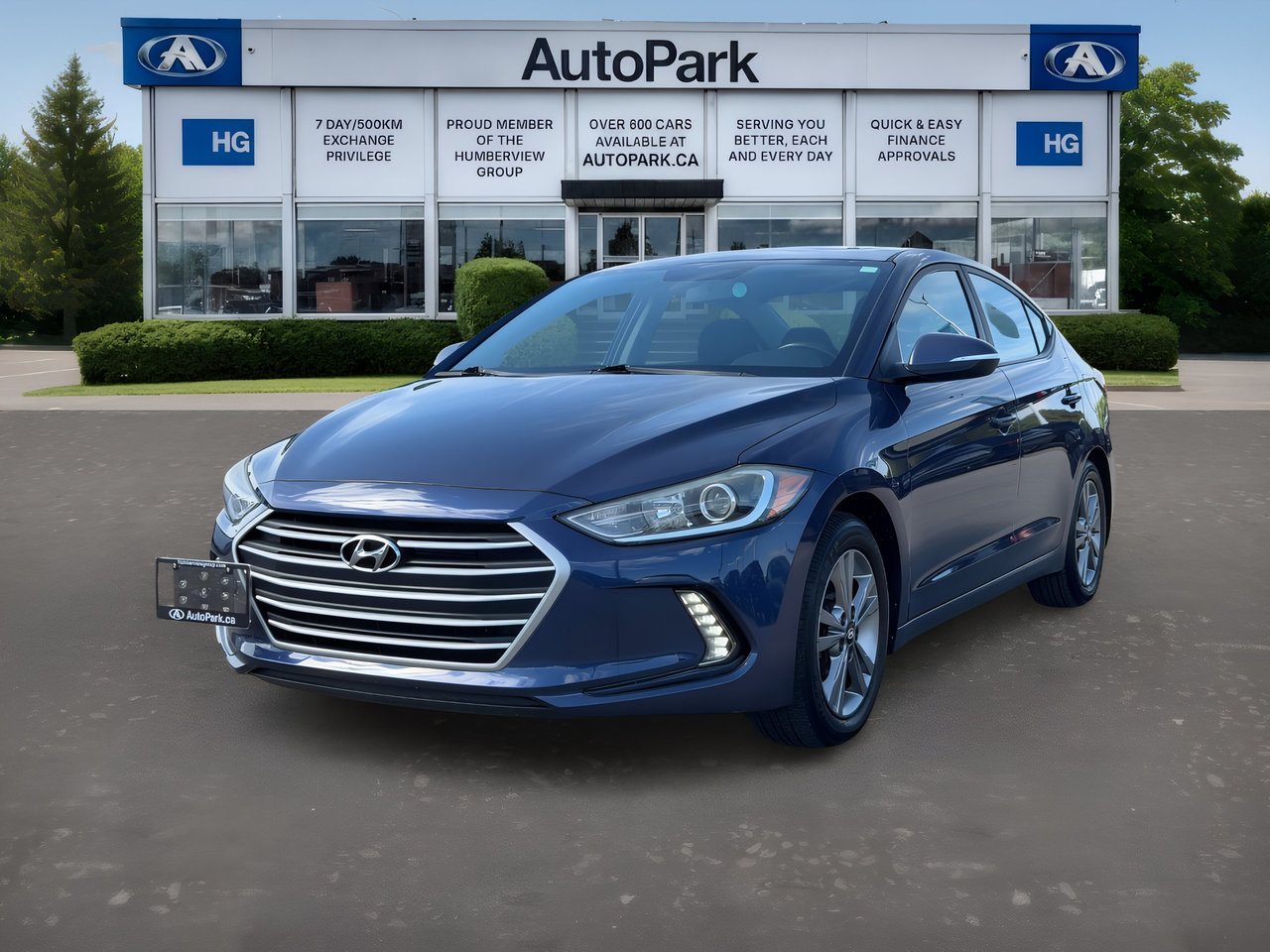 Blue 2018 Hyundai Elantra Sedan Automatic