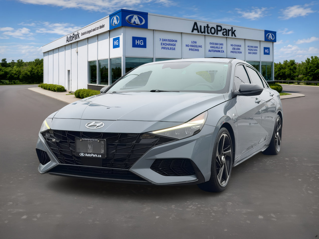 Electric Shadow 2023 Hyundai Elantra Sedan Front-Wheel Drive Automatic