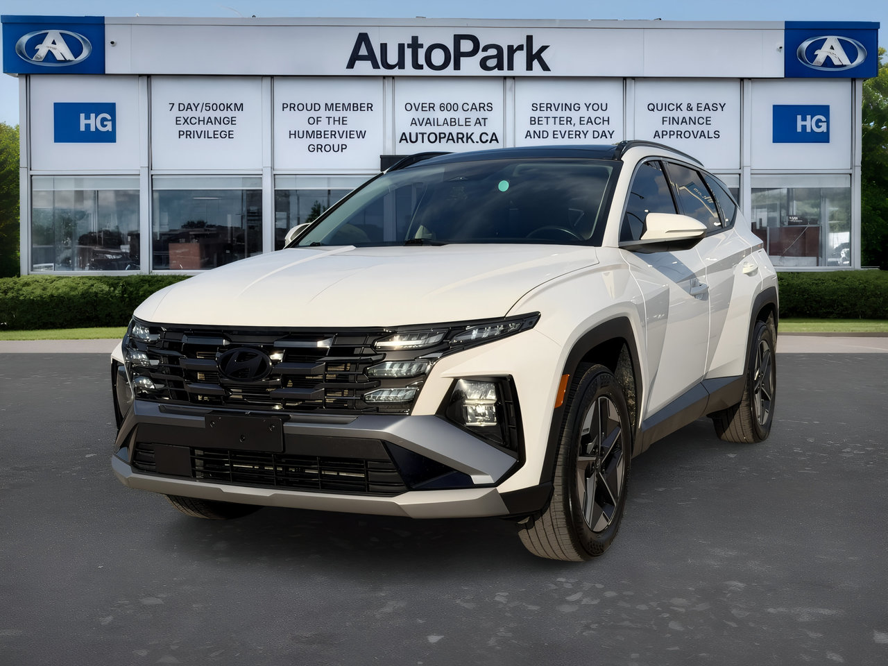 White Pearl 2025 Hyundai Tucson SUV / Crossover All-Wheel Drive Automatic