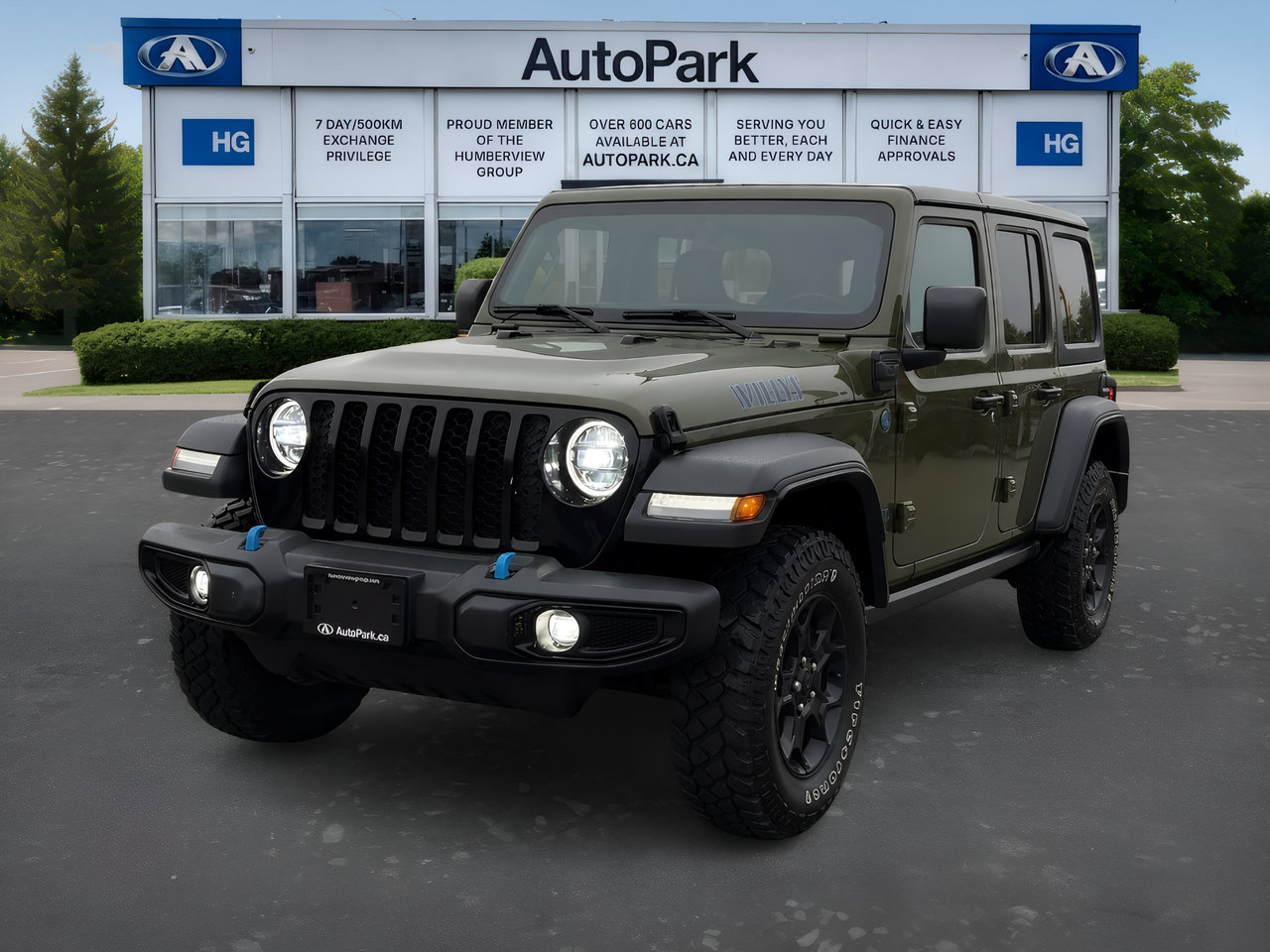 Sarge Green Clearcoat 2023 Jeep Wrangler 4xe SUV / Crossover Four-Wheel Drive Automatic