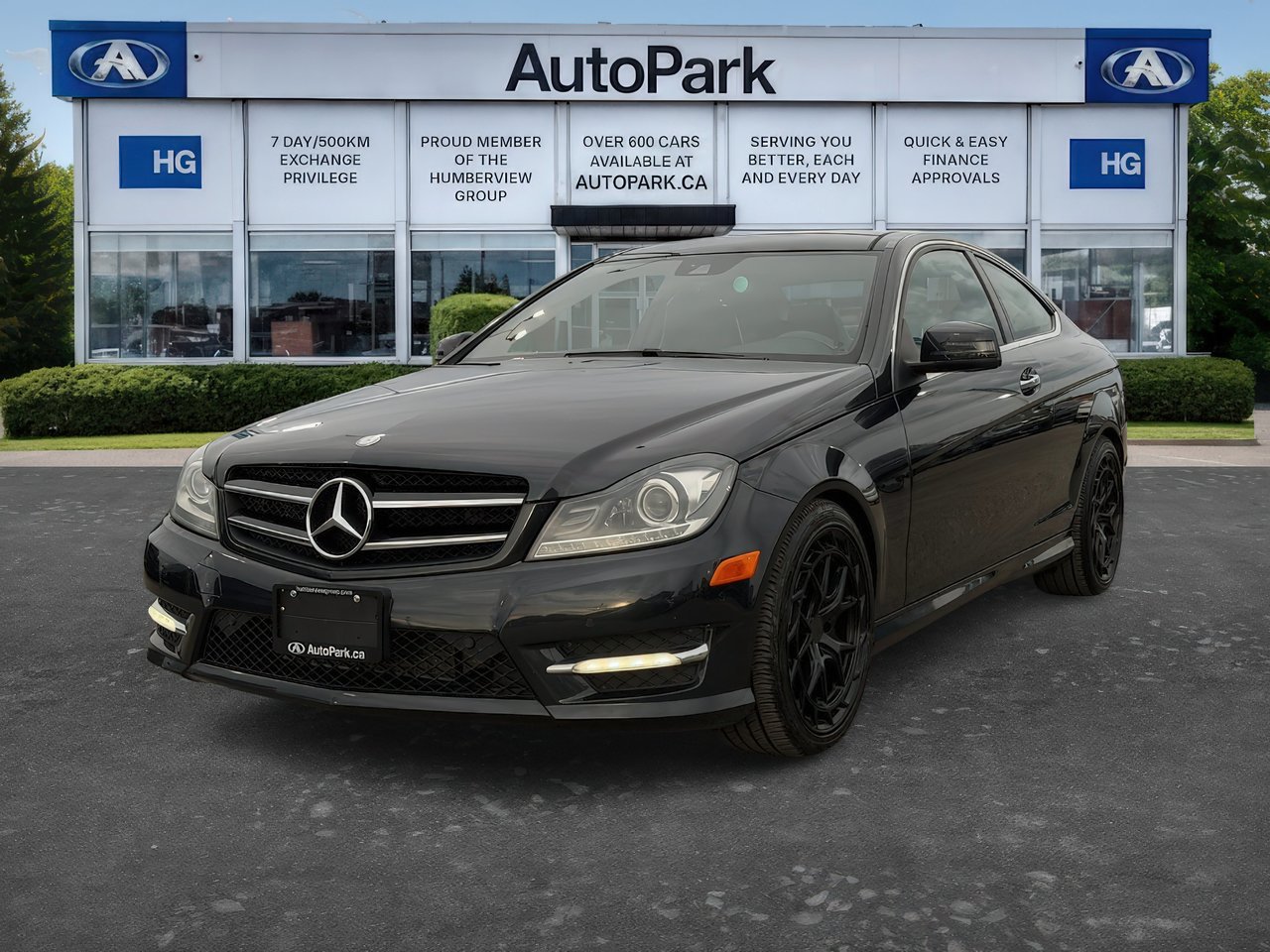 Black 2015 Mercedes-Benz C-Class Coupe All-Wheel Drive Automatic