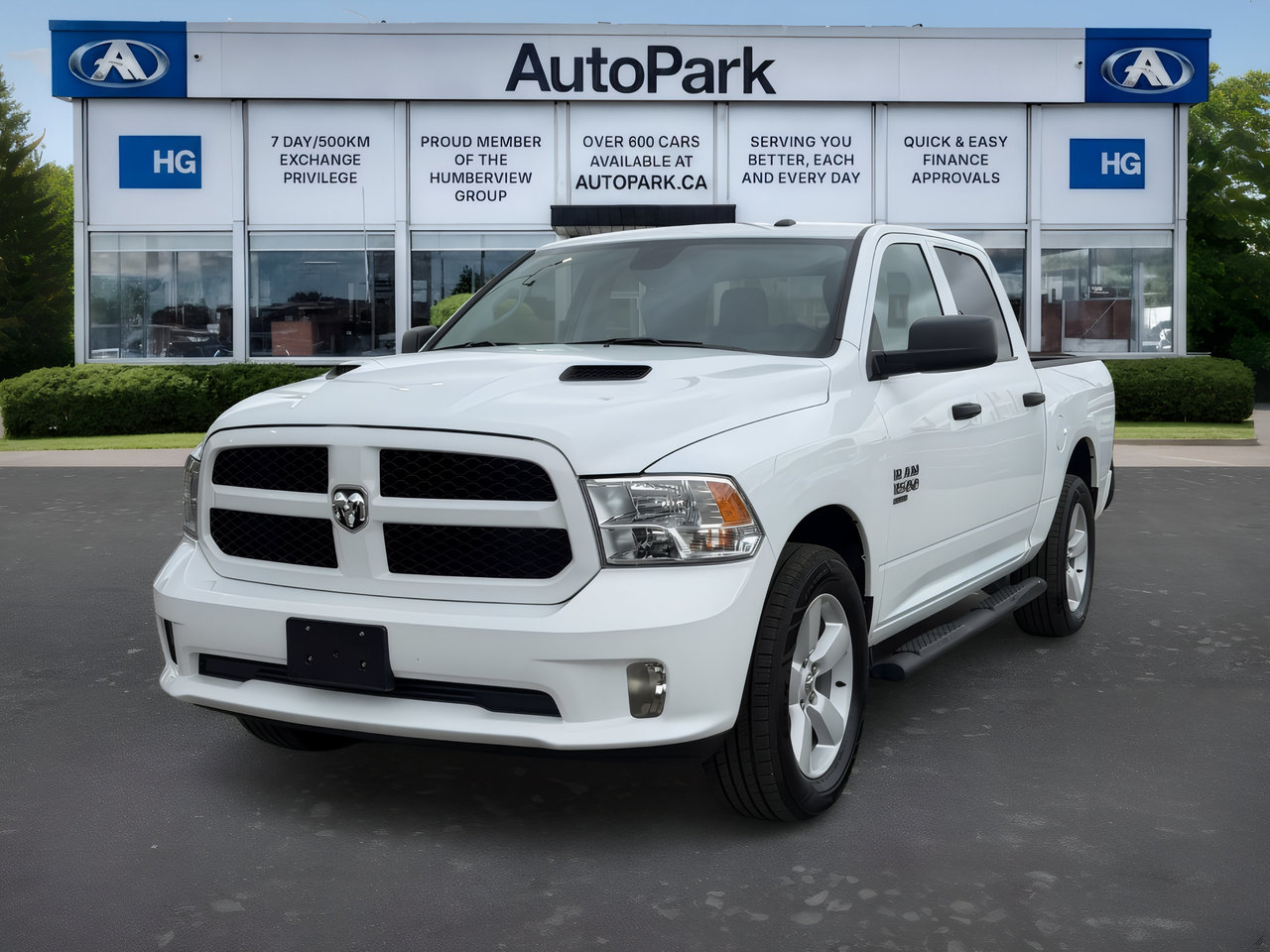Bright White Clearcoat 2023 RAM 1500 Pickup Truck Four-Wheel Drive Automatic