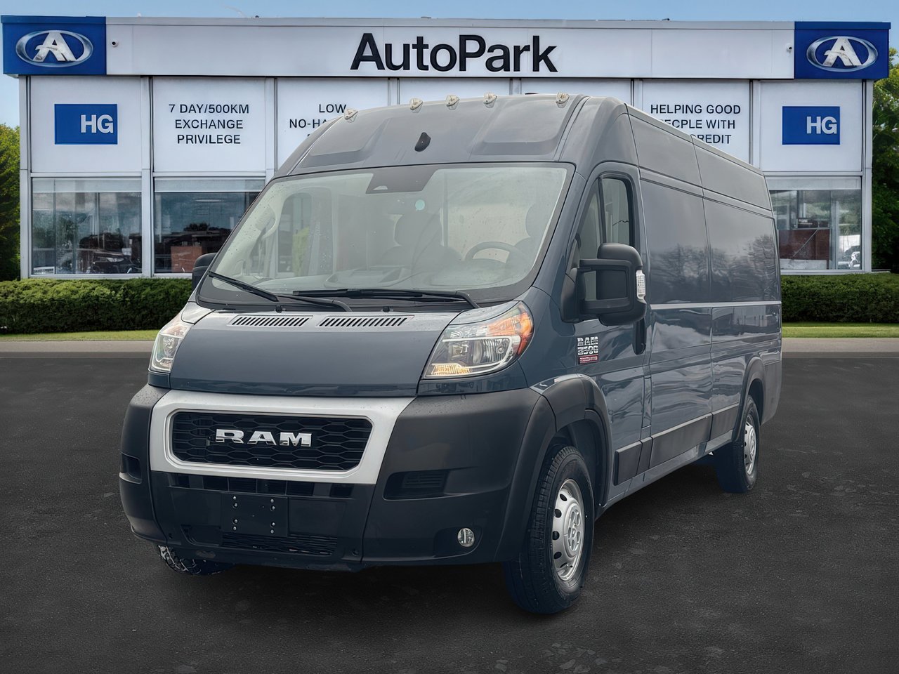 Gray 2022 RAM ProMaster 3500 159 High Roof Extended Cargo Van FWD Van Front-Wheel Drive Automatic