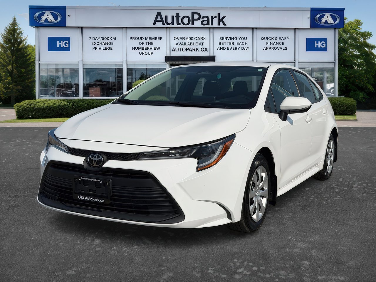 White 2024 Toyota Corolla Sedan Front-Wheel Drive Continuously Variable Transmission