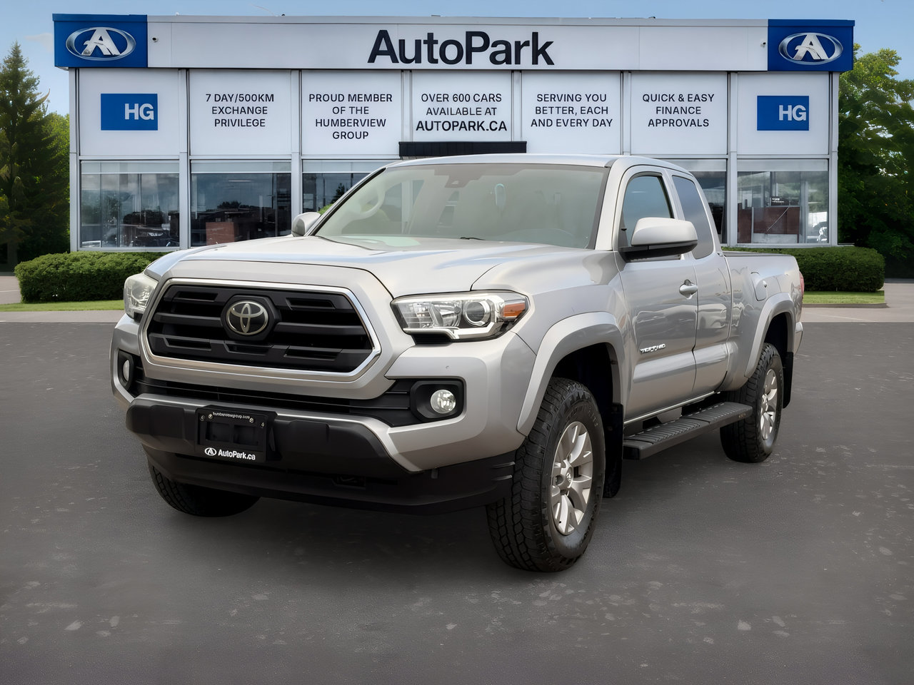 Silver 2018 Toyota Tacoma Pickup Truck Four-Wheel Drive Automatic