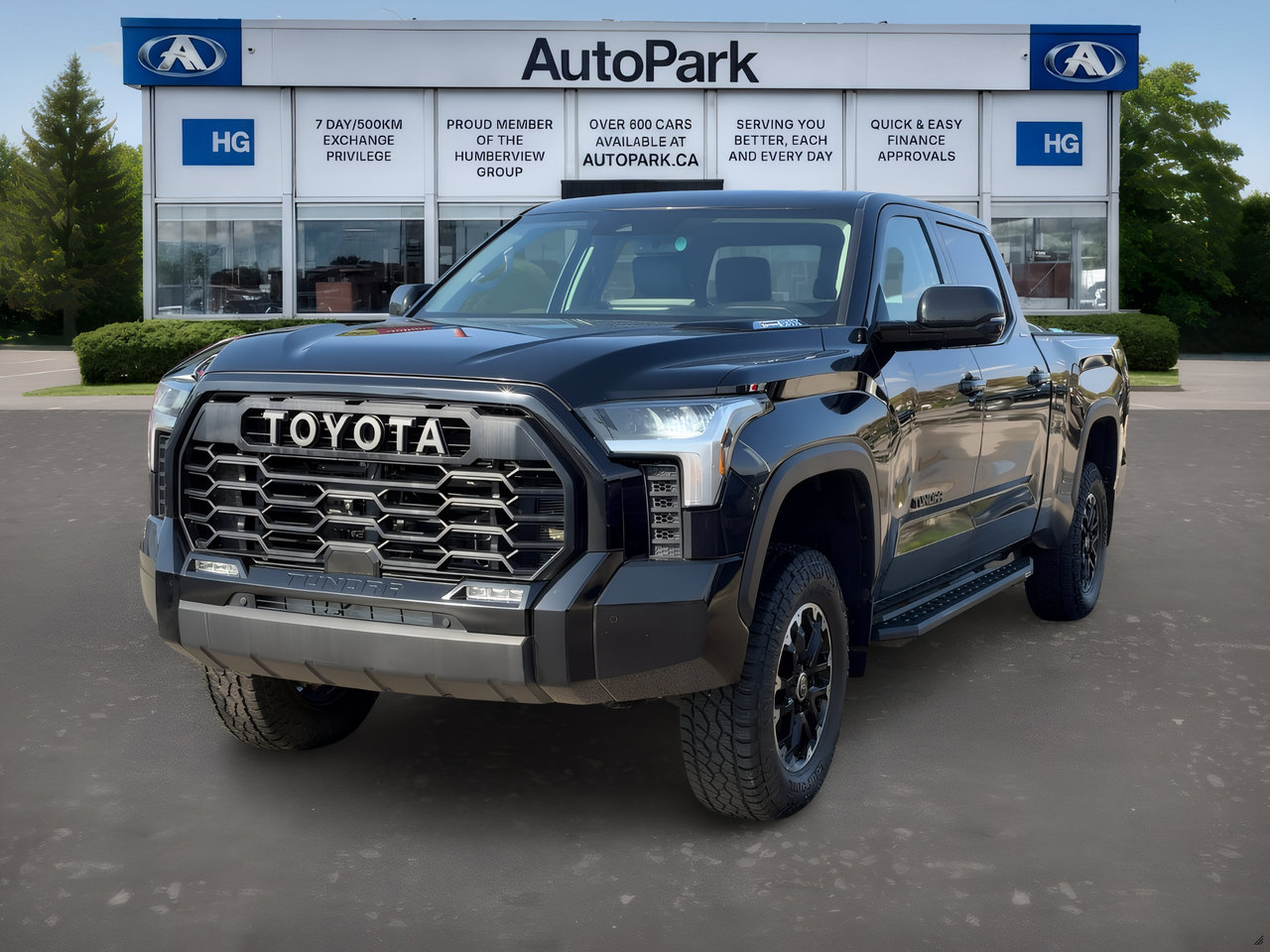 Black 2024 Toyota Tundra Hybrid Pickup Truck Four-Wheel Drive Automatic
