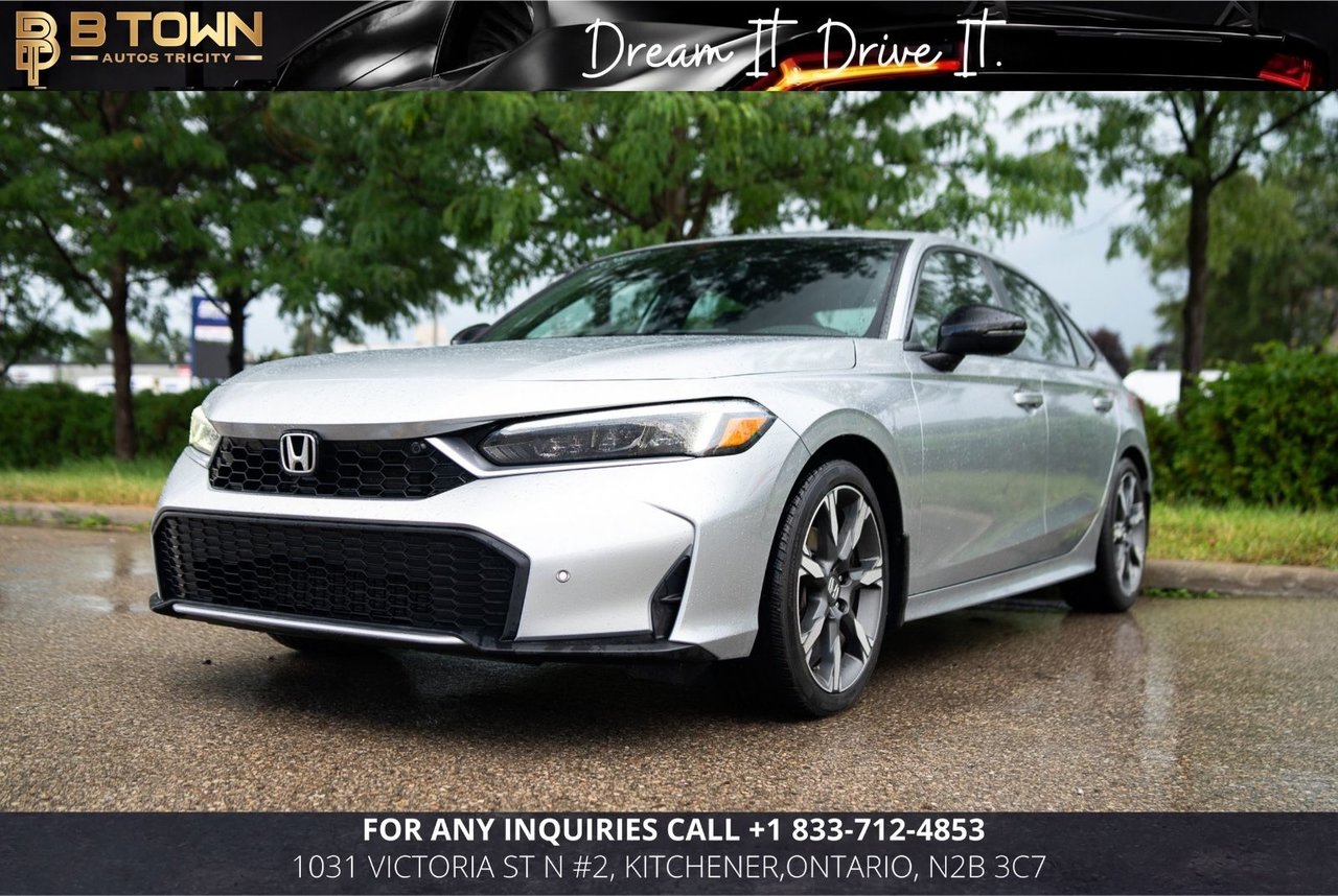 Silver 2025 Honda Civic Hybrid Sedan Front-Wheel Drive Automatic