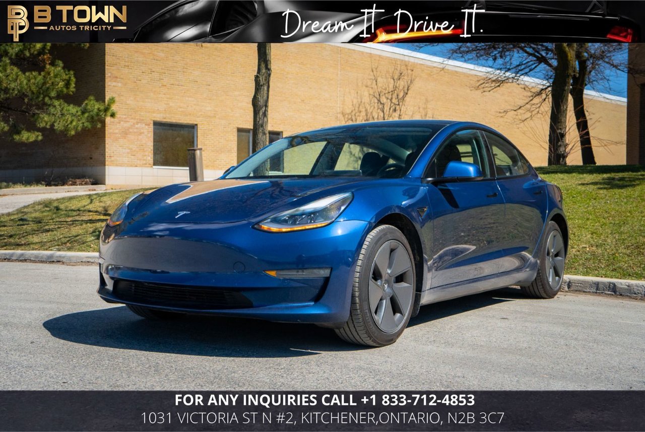 Deep Blue Metallic 2021 Tesla Model 3 Sedan All-Wheel Drive Automatic