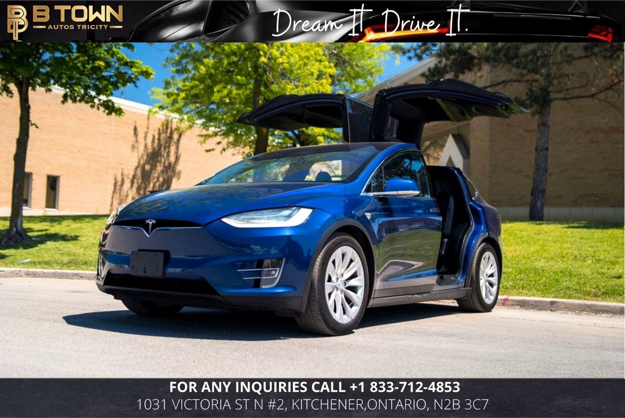 Deep Blue Metallic 2020 Tesla Model X SUV / Crossover All-Wheel Drive Automatic
