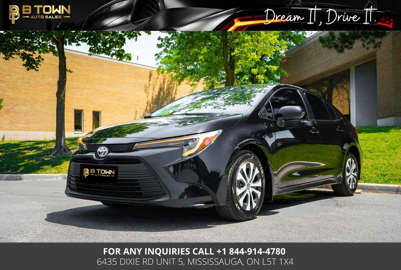 Midnight Black Metallic 2025 Toyota Corolla Hybrid Sedan Front-Wheel Drive Continuously Variable Transmission
