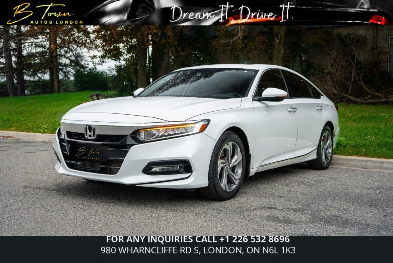 Platinum White Pearl 2020 Honda Accord Sedan Front-Wheel Drive Continuously Variable Transmission
