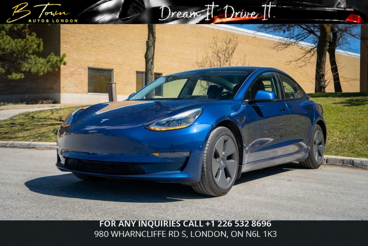 Deep Blue Metallic 2021 Tesla Model 3 Sedan All-Wheel Drive Automatic