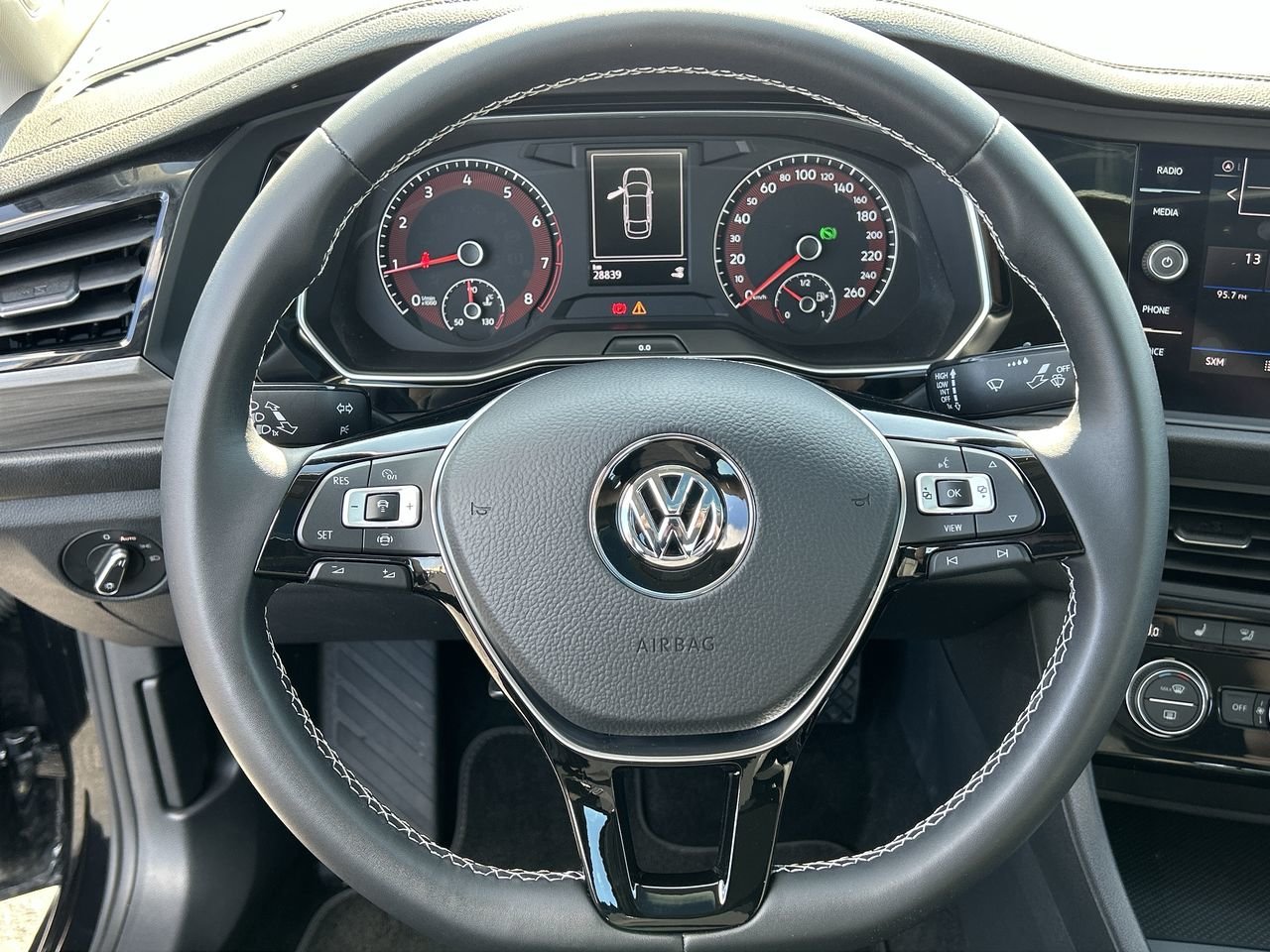 Certified Used 2021 Deep Black Pearl Volkswagen Highline image 22