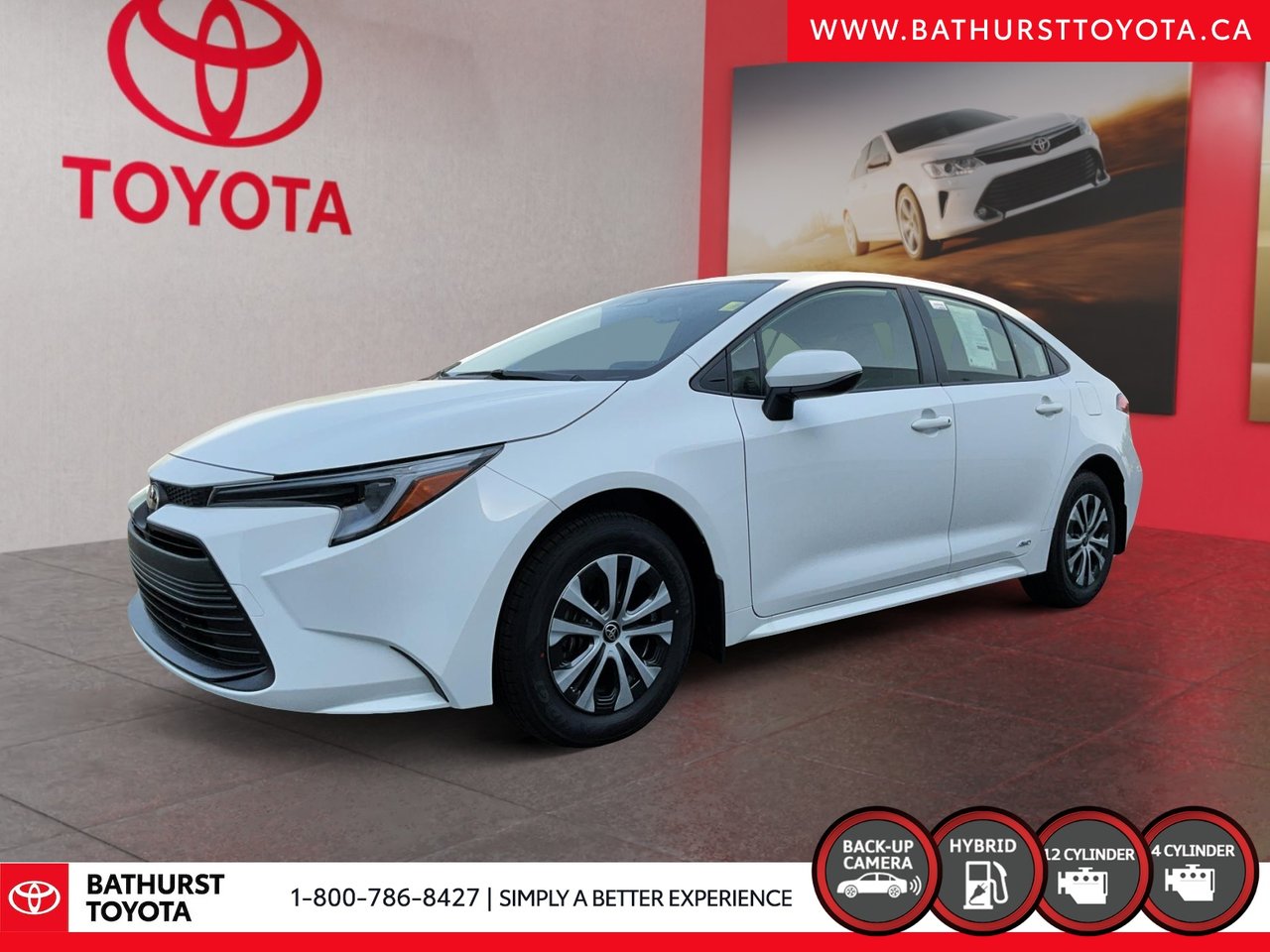White 2026 Toyota Corolla Hybrid LE AWD Sedan All-Wheel Drive Automatic