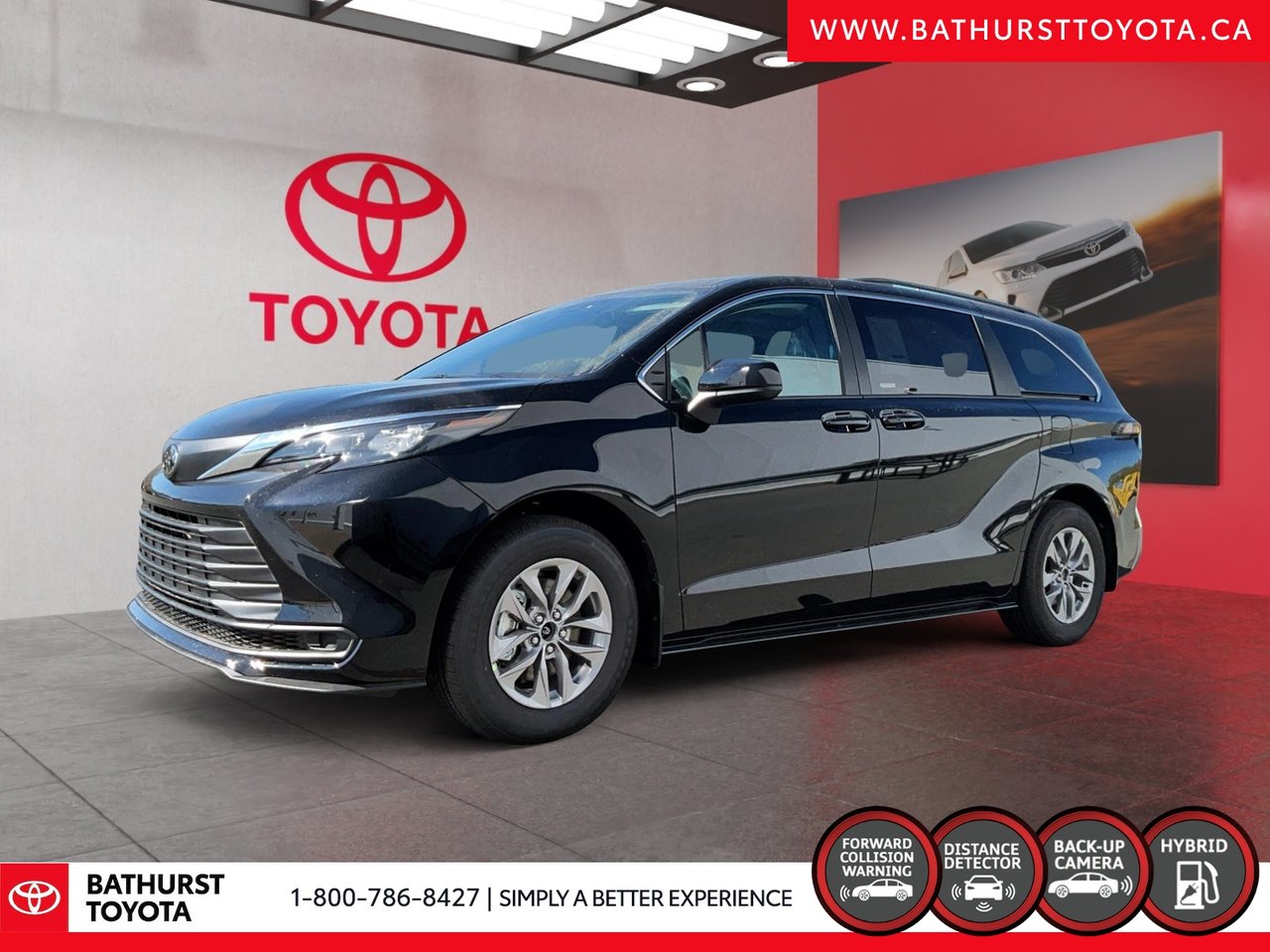 Midnight Black Metallic 2026 Toyota Sienna Minivan Front-Wheel Drive Automatic