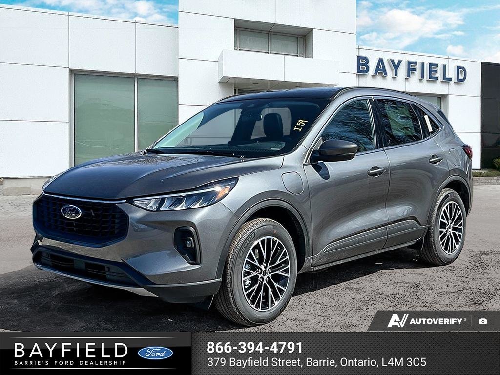 Gray (Carbonized Grey Metallic) 2025 Ford Escape Hybrid Plug-in SUV / Crossover Front-Wheel Drive Automatic