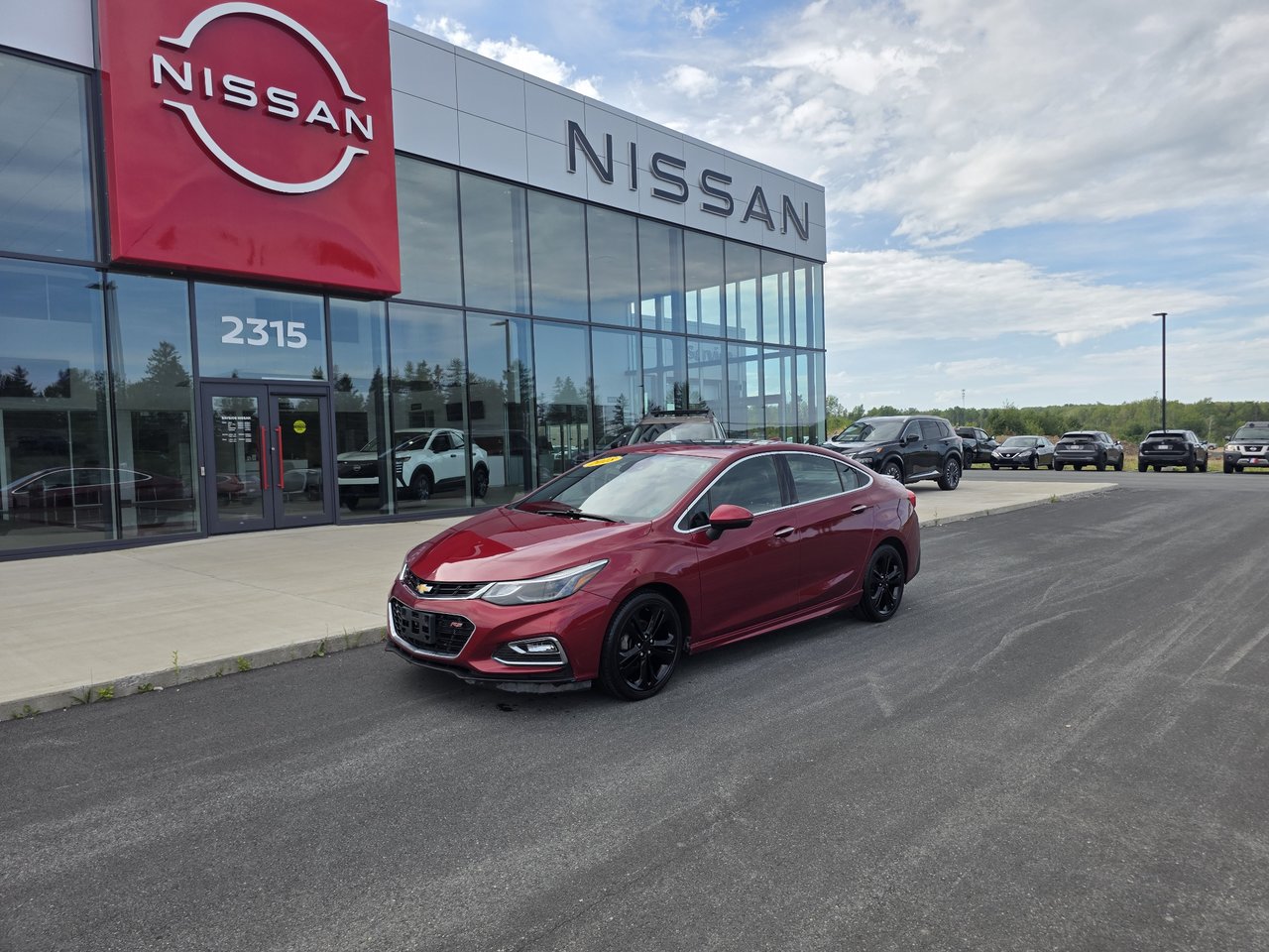 Red 2018 Chevrolet Cruze Sedan Front-Wheel Drive Automatic
