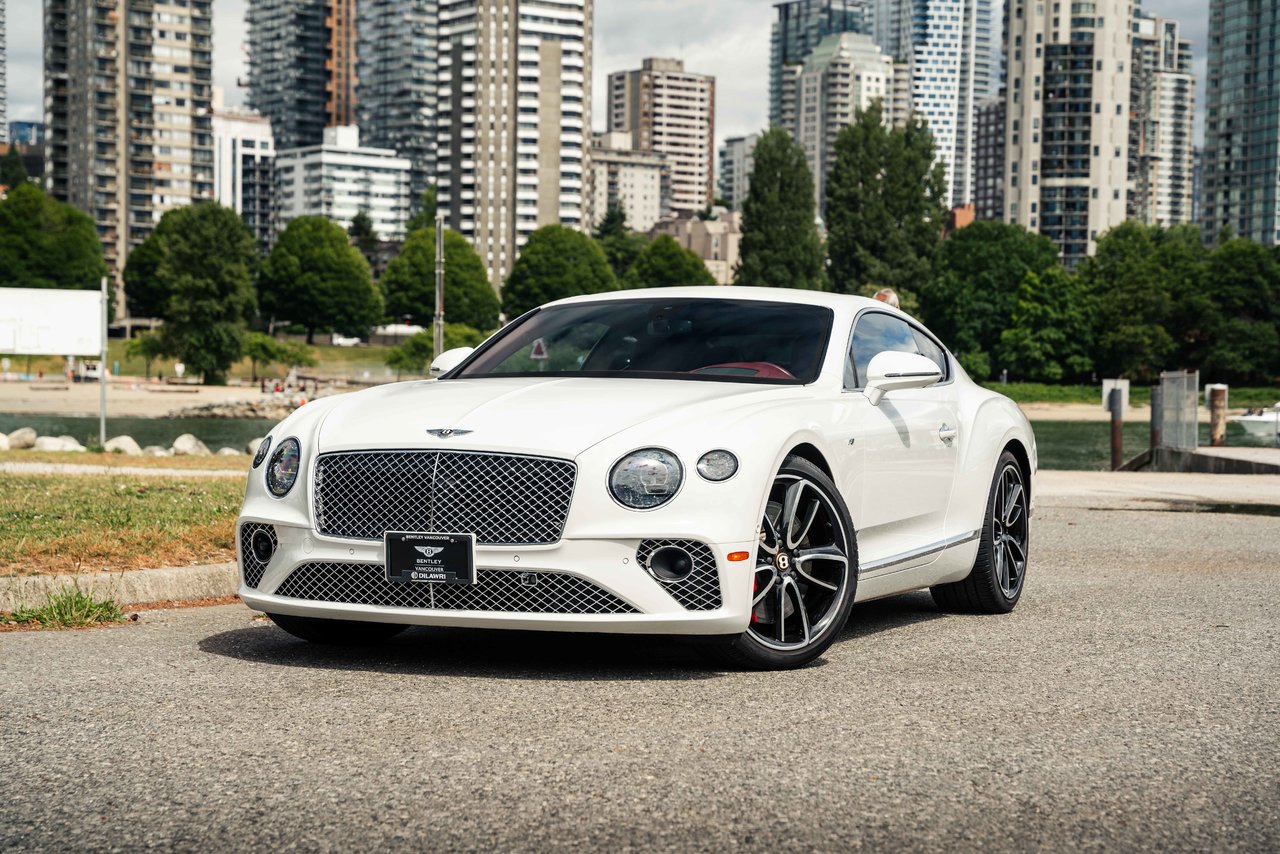 White 2020 Bentley Continental GT V8 AWD Coupe All-Wheel Drive Automatic