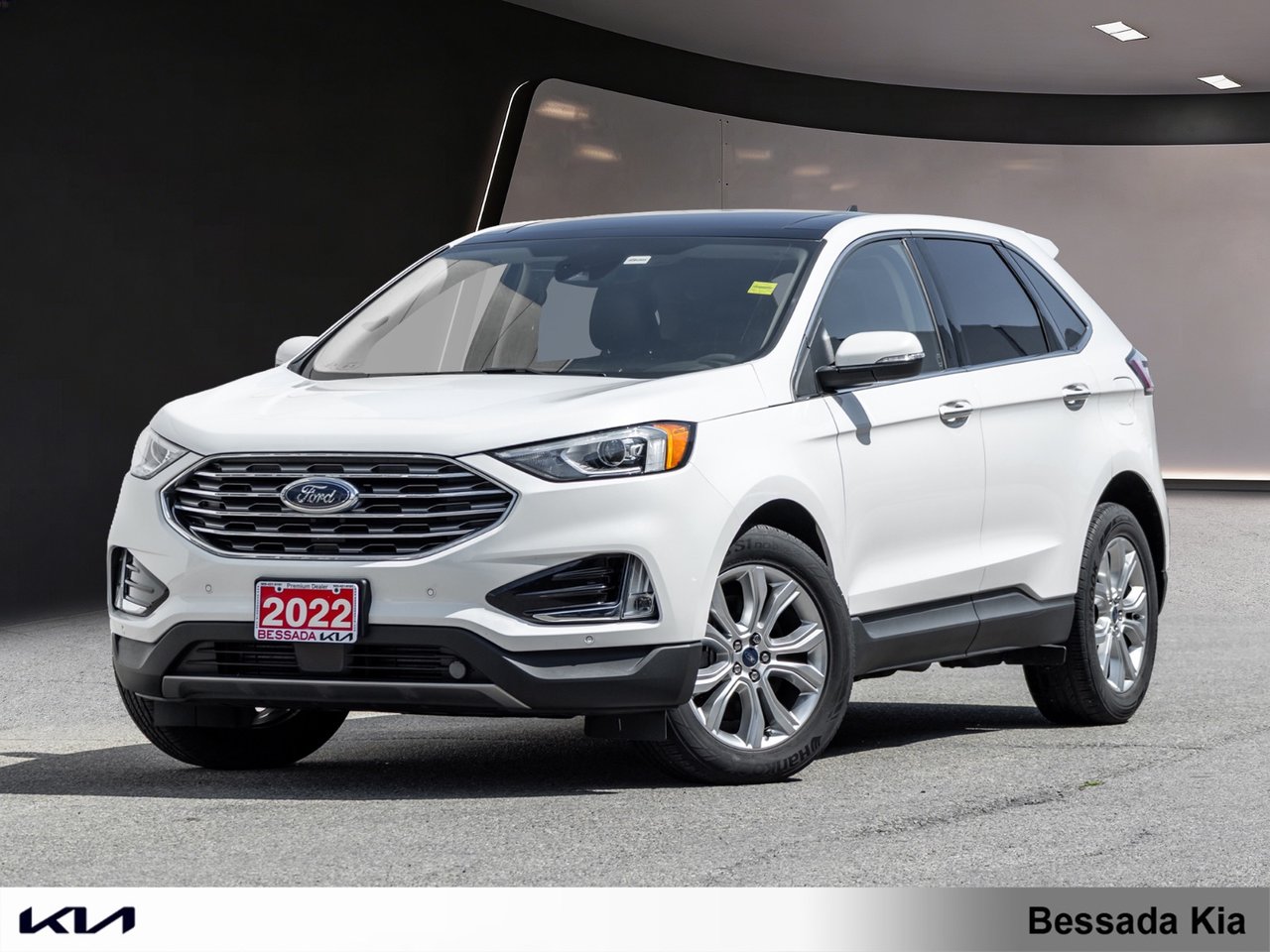 Star White Tri-Coat (MET) 2022 Ford Edge SUV / Crossover All-Wheel Drive Automatic