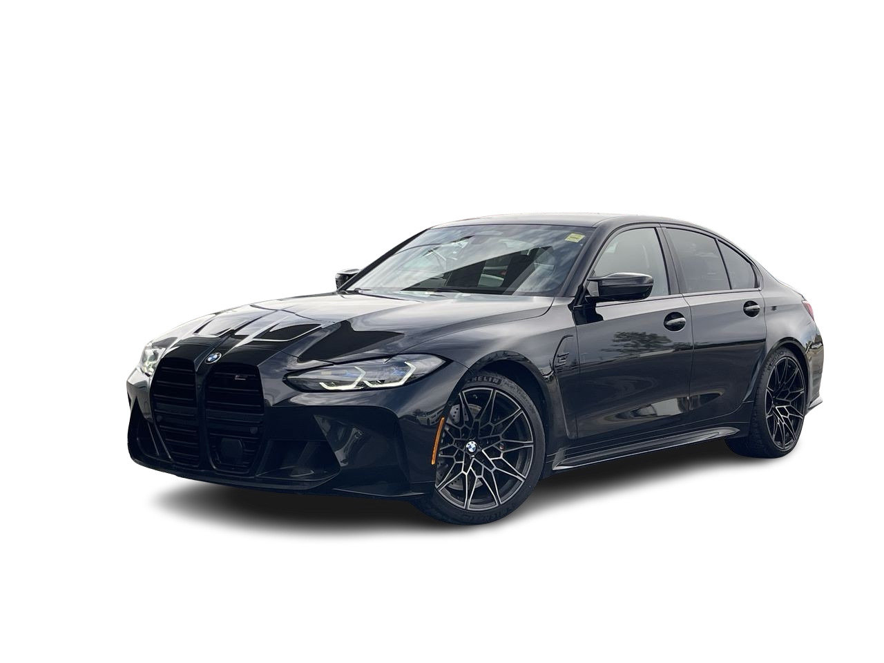 Black Sapphire Metallic 2024 BMW M3 Sedan All-Wheel Drive Automatic