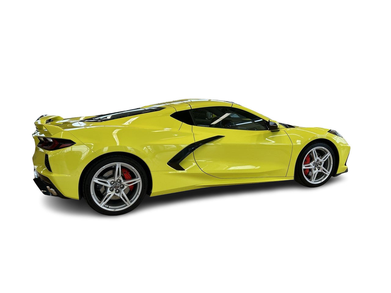 Certified Used 2020 Yellow Chevrolet Coupe Stingray Coupe 2LT image 12