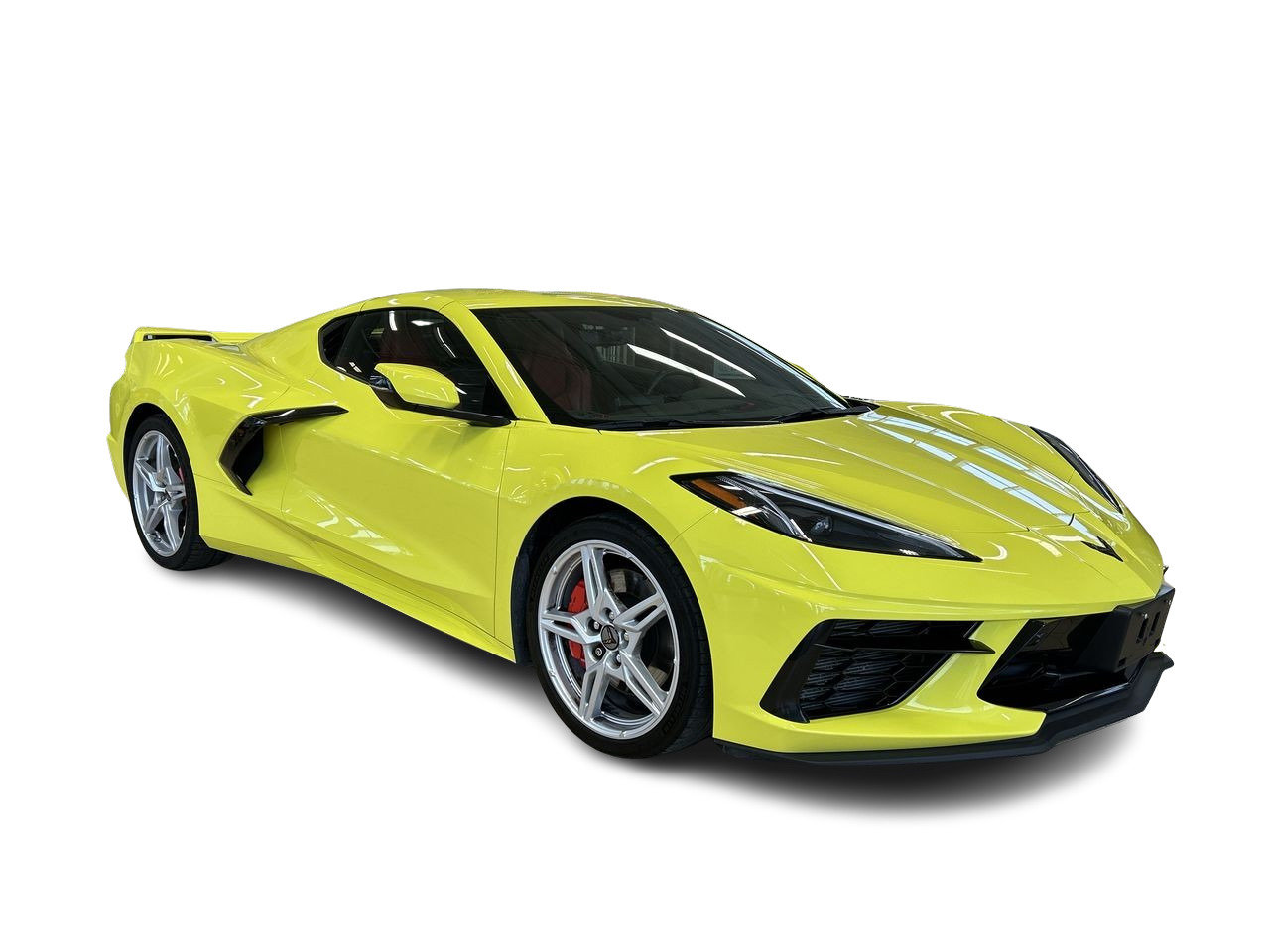 Certified Used 2020 Yellow Chevrolet Coupe Stingray Coupe 2LT image 15