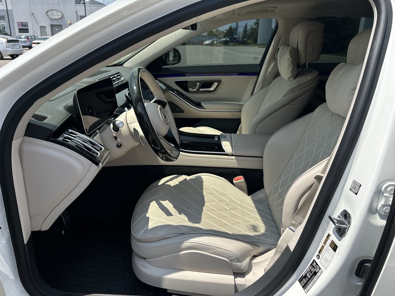 Certified Used 2021 designo Diamond White Met Mercedes-Benz 4MATIC Sedan image 19