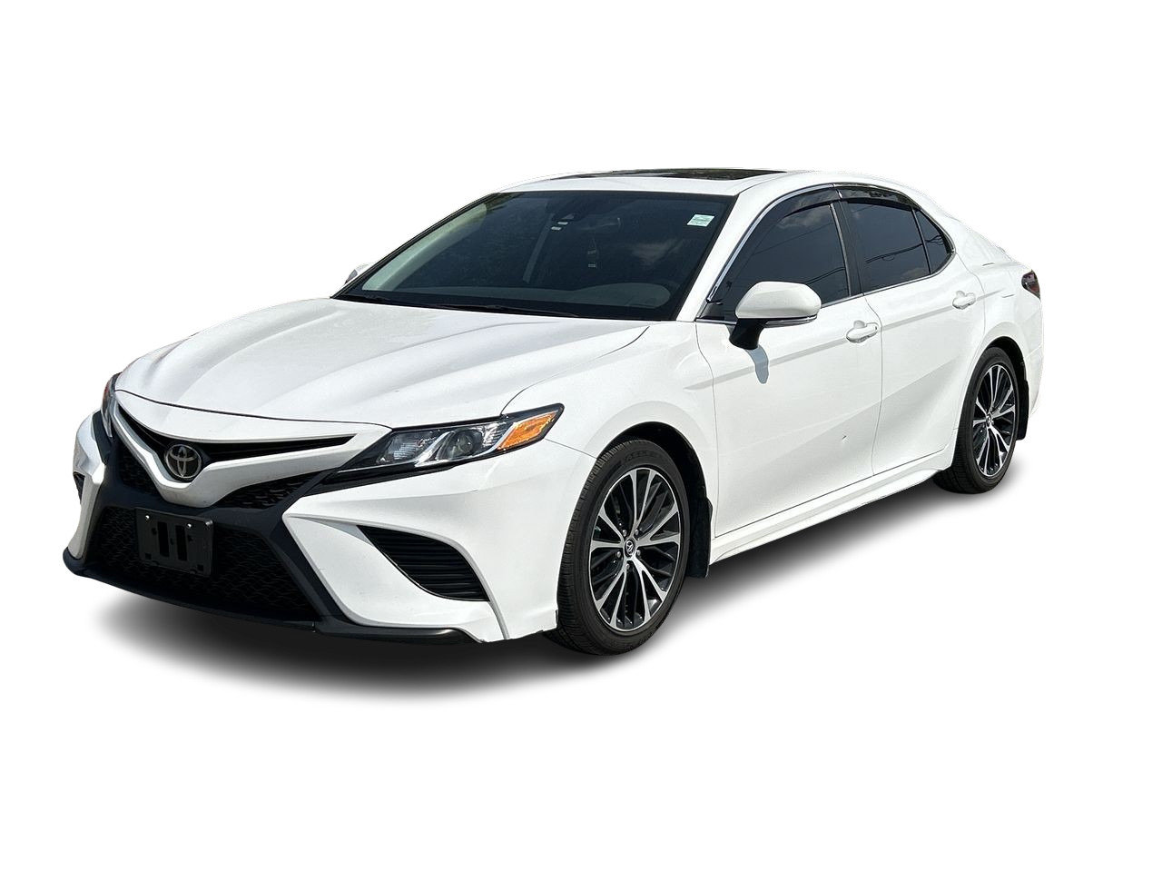 Certified Used 2019 WHITE Toyota 4-Door Sedan SE 8A image 2