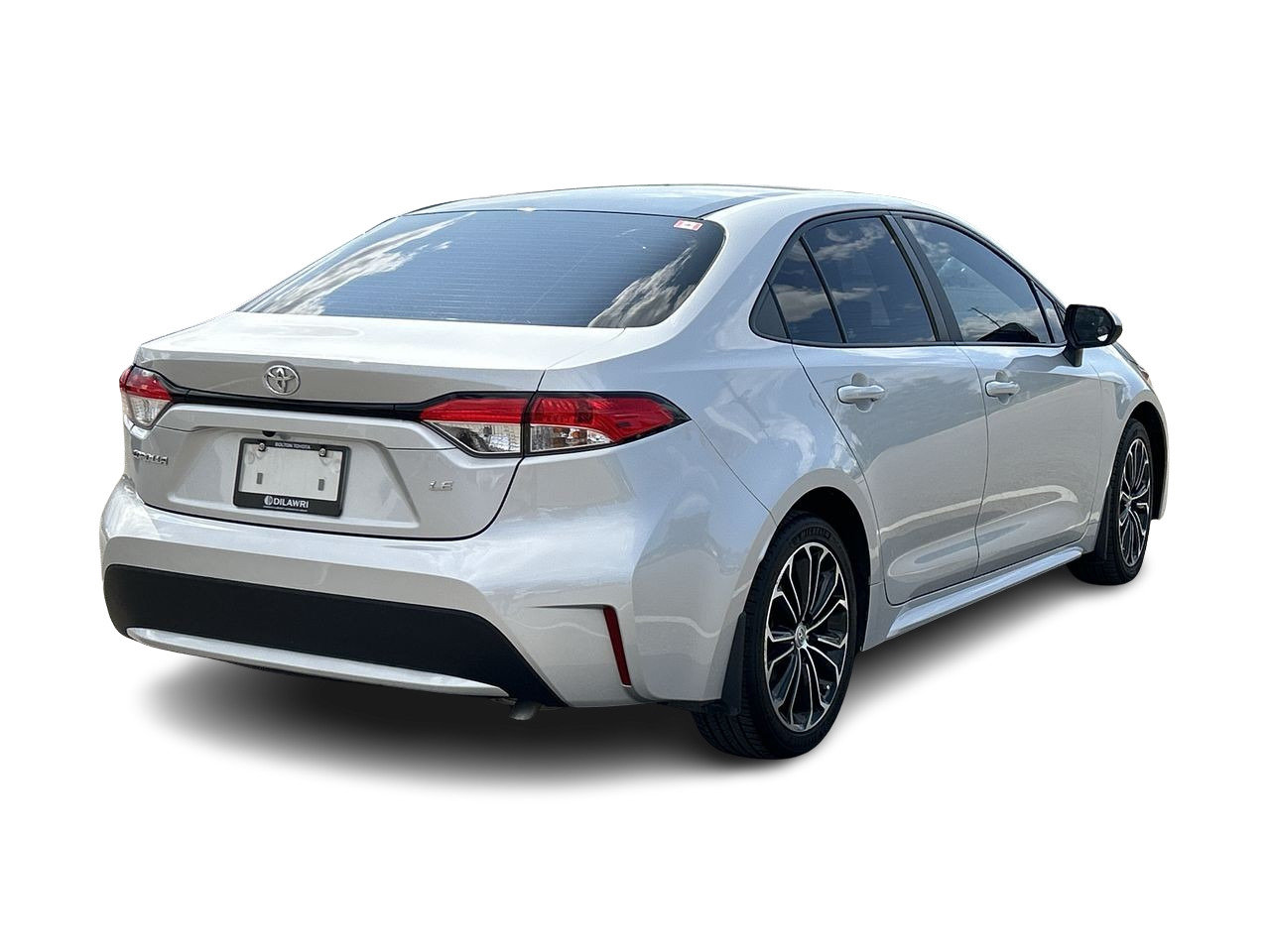 Certified Used 2020 silver Toyota 4-door Sedan LE CVT image 10