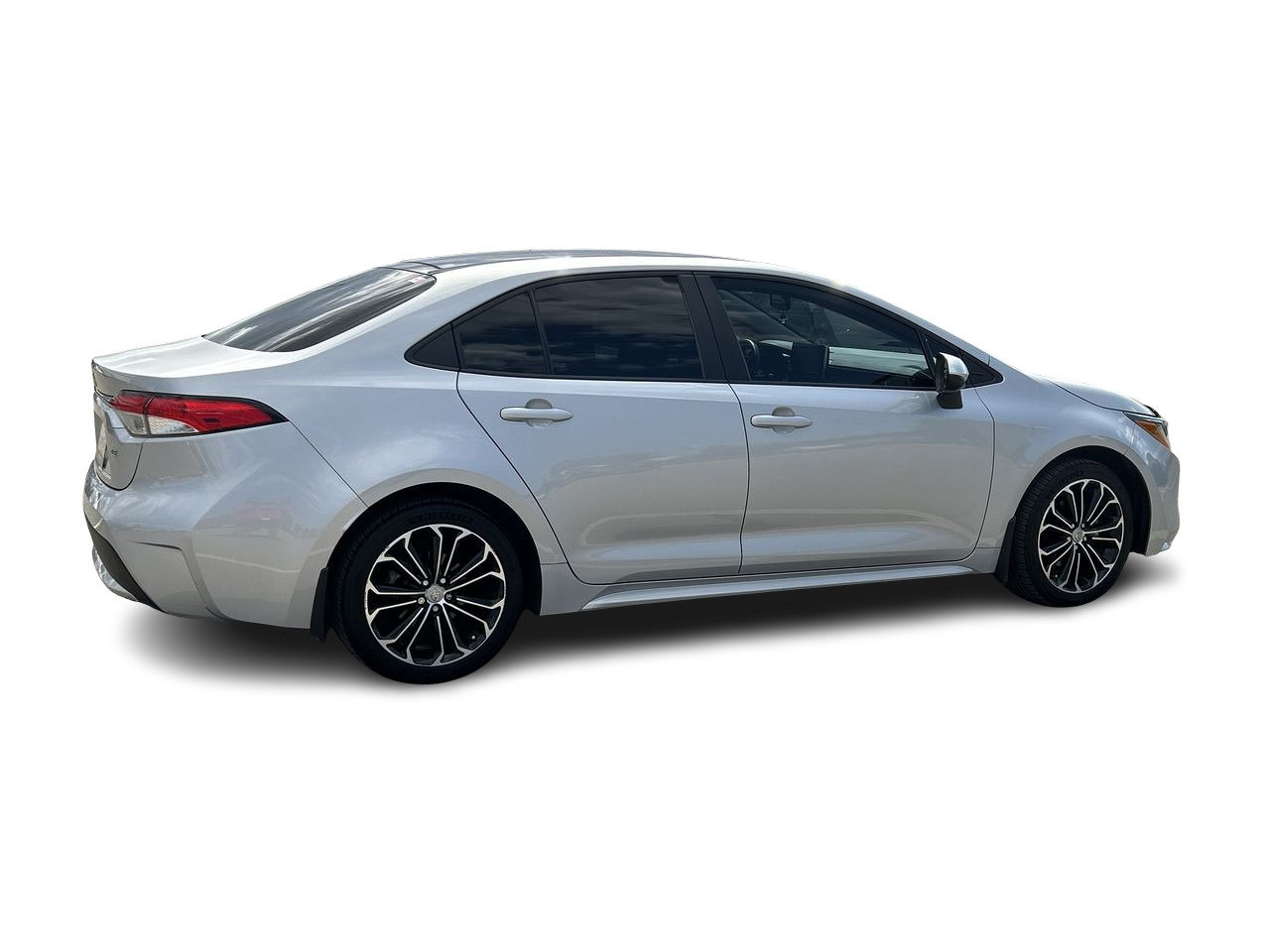 Certified Used 2020 silver Toyota 4-door Sedan LE CVT image 12