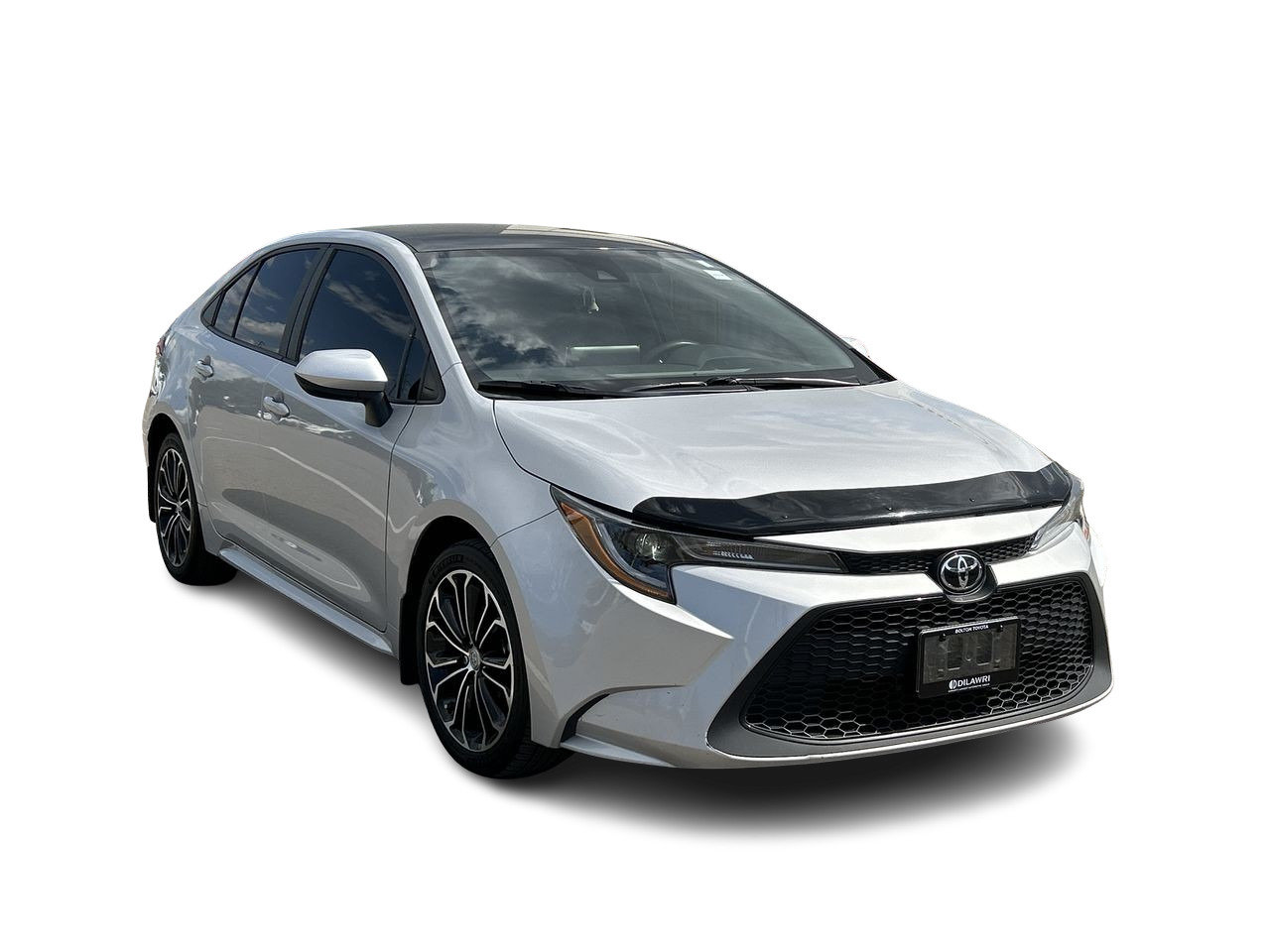 Certified Used 2020 silver Toyota 4-door Sedan LE CVT image 16