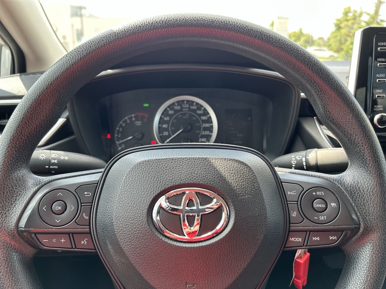 Certified Used 2020 silver Toyota 4-door Sedan LE CVT image 22