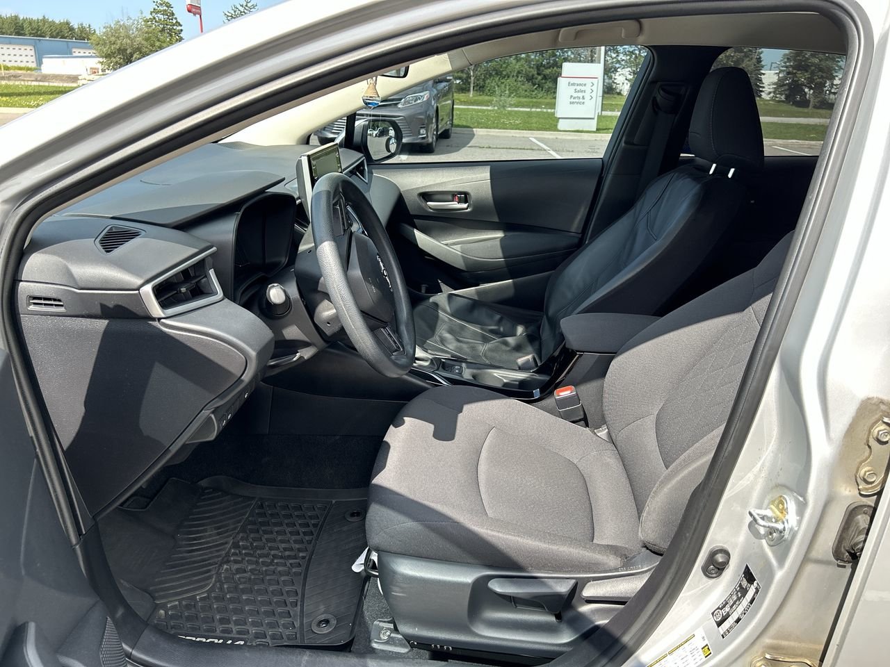 Certified Used 2020 silver Toyota 4-door Sedan LE CVT image 19