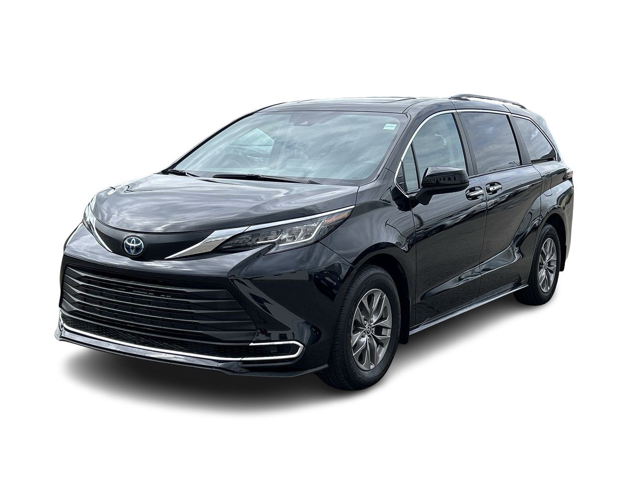 Certified Used 2022 Midnight Black Metallic Toyota Sienna XLE 8-Pass image 2