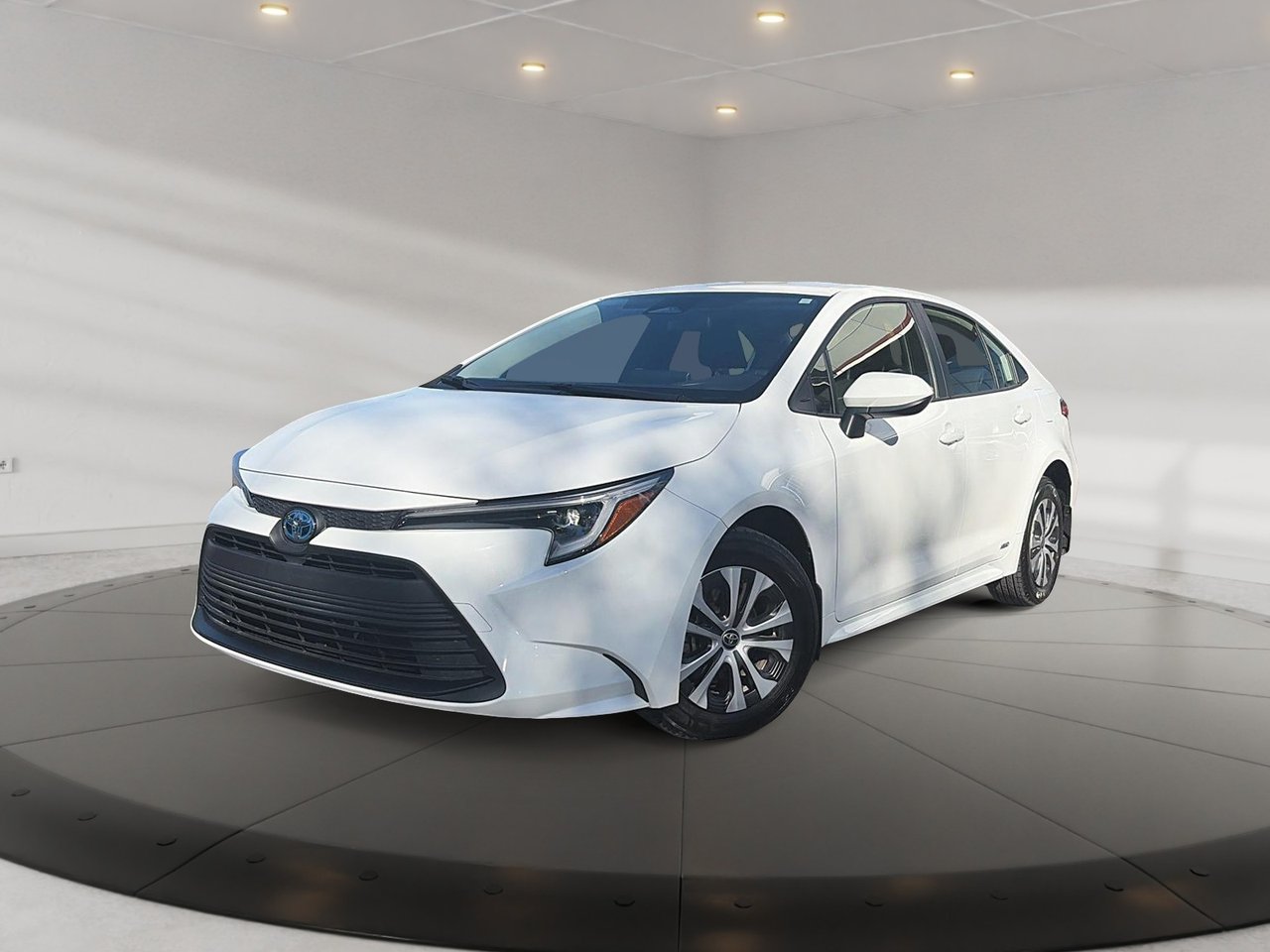 White 2025 Toyota Corolla Hybrid Sedan All-Wheel Drive Automatic
