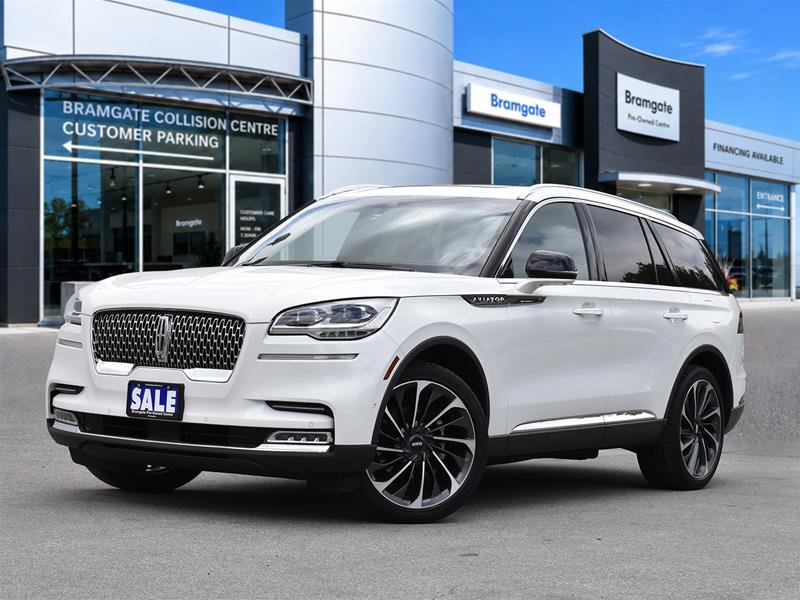 Pristine White Metallic Tri-Coat 2023 Lincoln Aviator Reserve AWD SUV / Crossover All-Wheel Drive Automatic