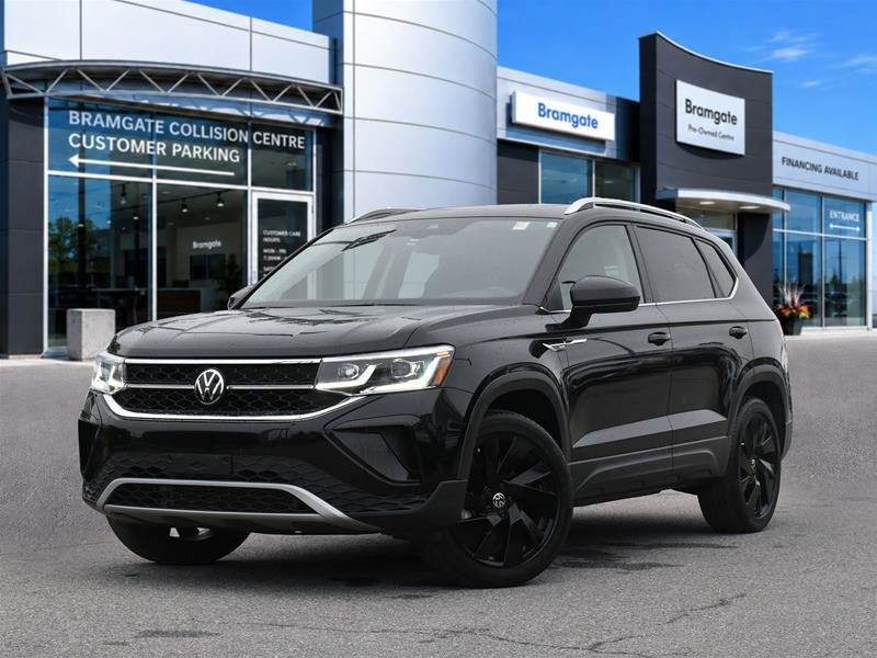 Deep Black Pearl 2023 Volkswagen Taos SUV / Crossover All-Wheel Drive Automatic