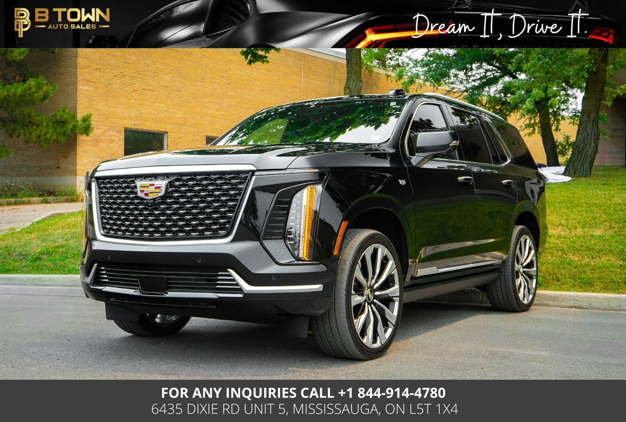 Black 2025 Cadillac Escalade SUV / Crossover Four-Wheel Drive Automatic