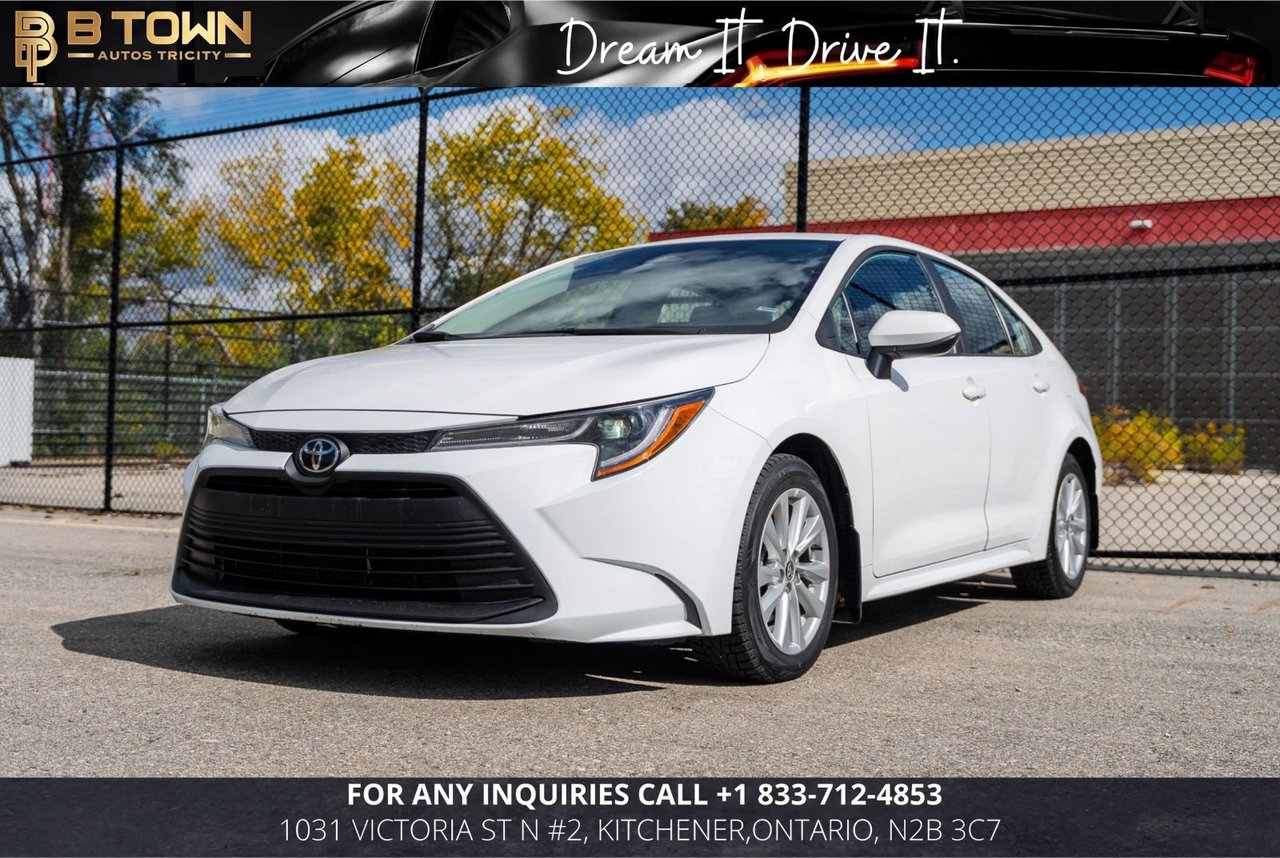 White 2025 Toyota Corolla Sedan Front-Wheel Drive Continuously Variable Transmission