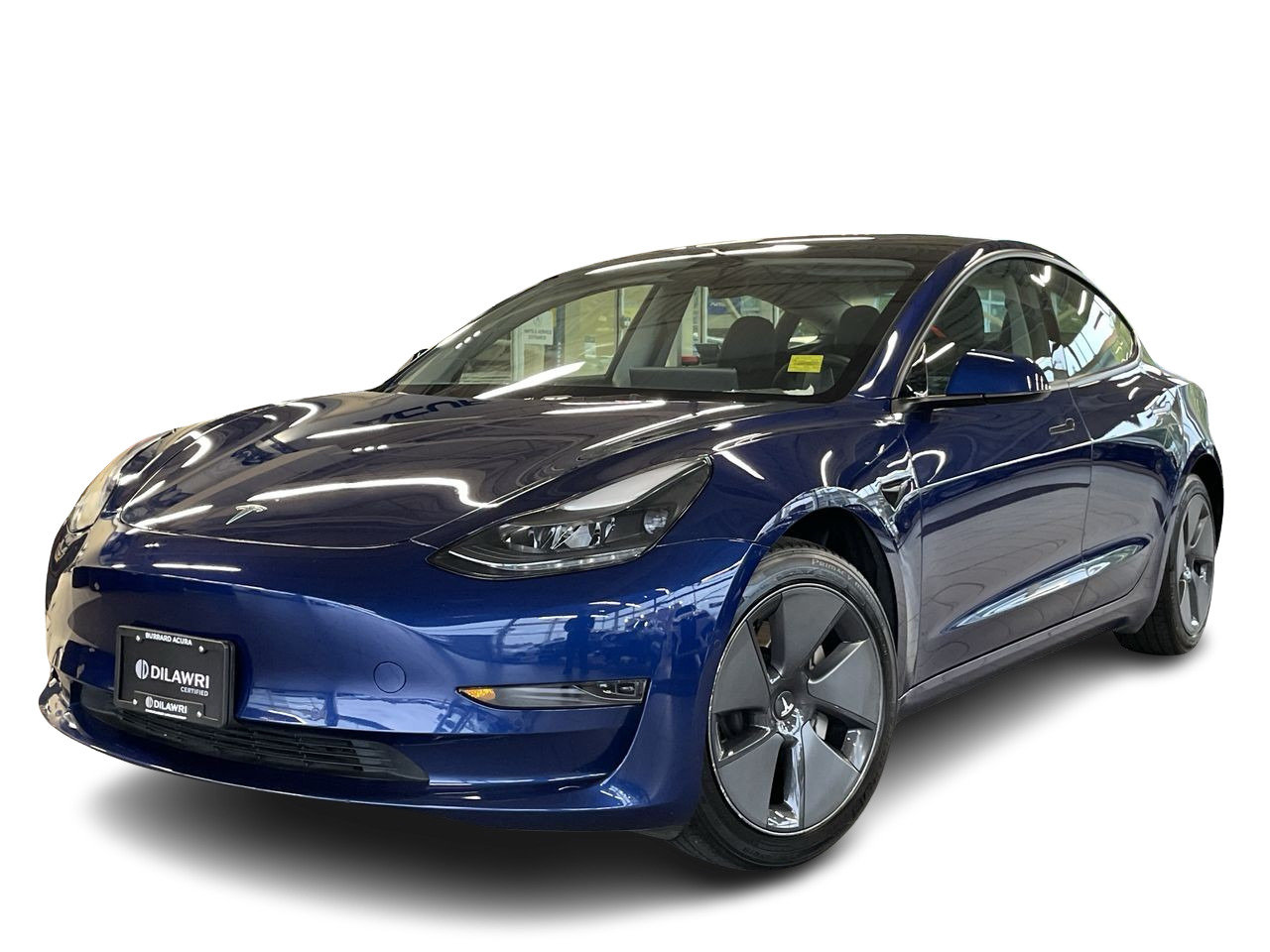 Blue 2022 Tesla Model 3 Sedan Rear-Wheel Drive Automatic