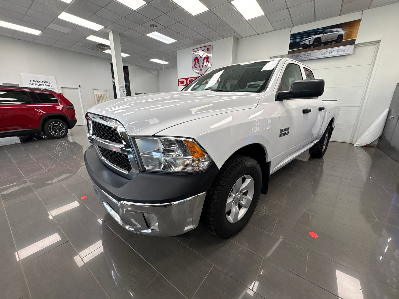 Bright White 2017 RAM 1500 ST Quad Cab 4WD Pickup Truck Automatic