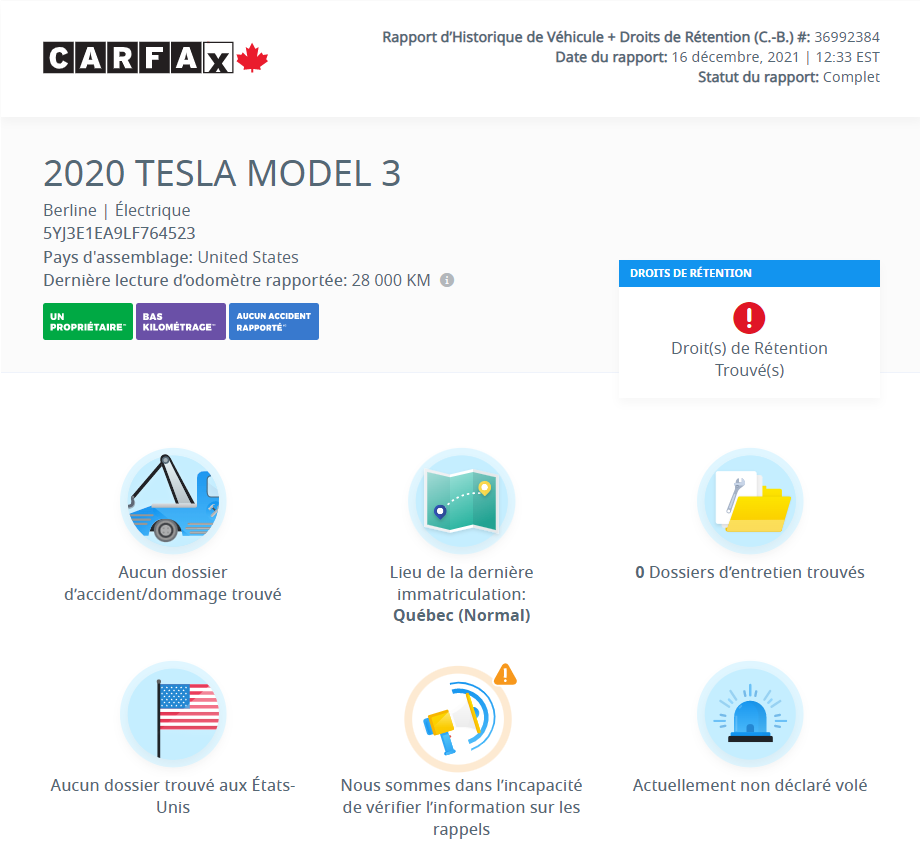 Tesla Model 3 2020 Standard Range Plus | CAM360 | NAV | CUIR | P