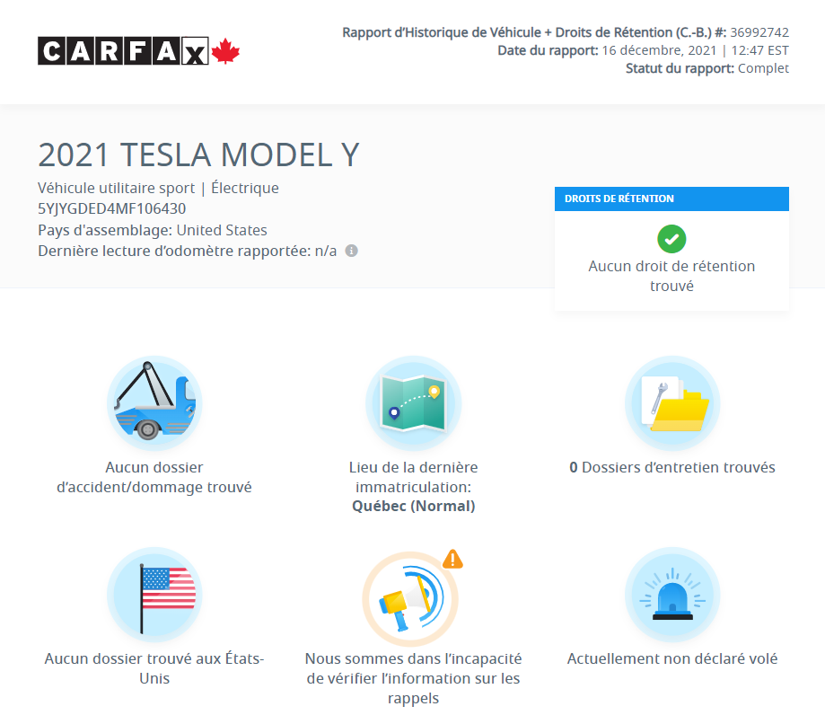 Tesla Model Y 2021 Standard Range NAV | CUIR | PANO | CAM360