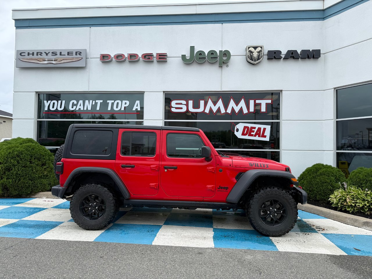 Firecracker Red C/C 2025 Jeep Wrangler SUV / Crossover Four-Wheel Drive 8-Speed Automatic