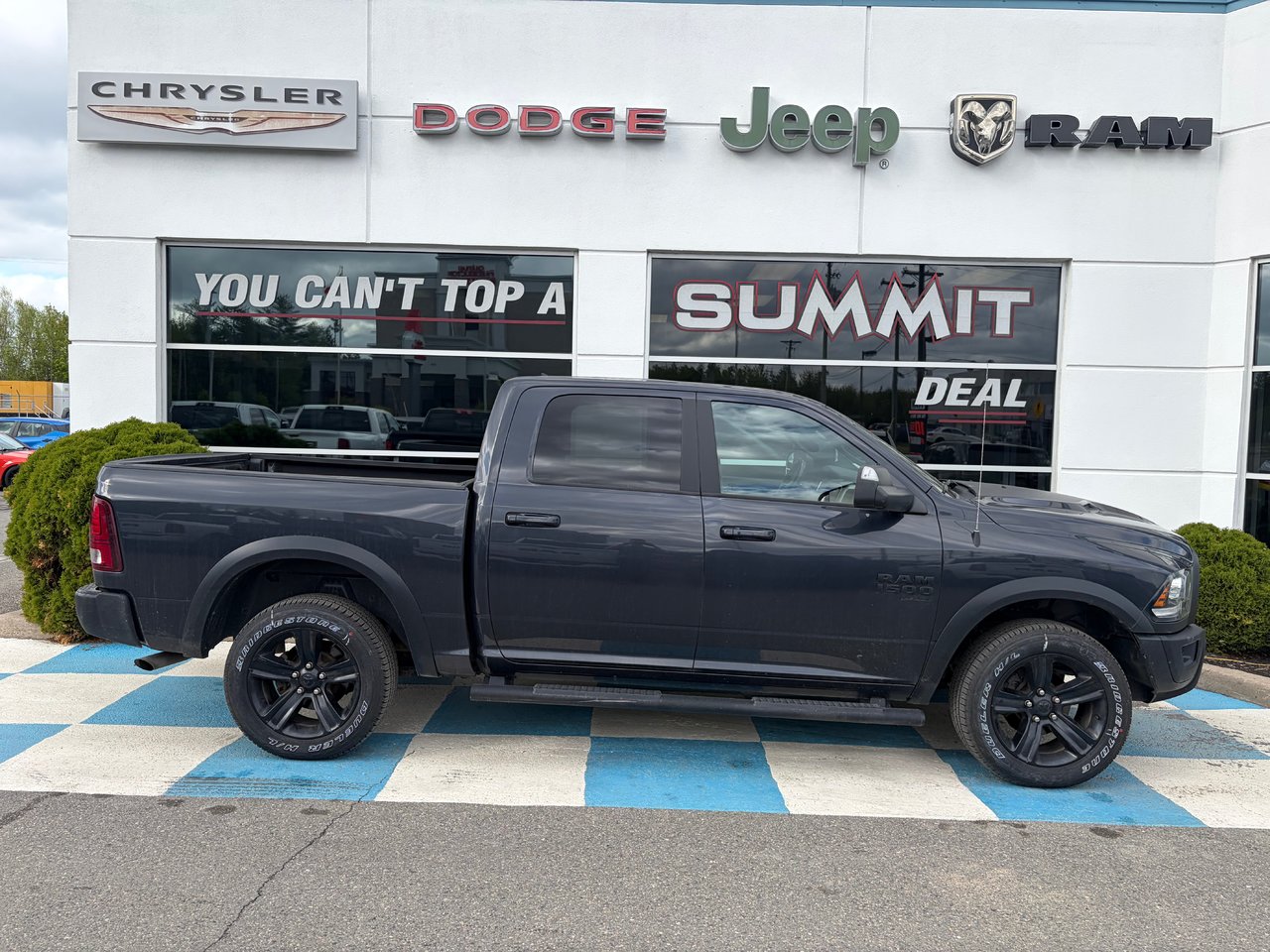 Gray (Maximum Steel Met. Clear Coat) 2021 RAM 1500 Classic Warlock Crew Cab 4WD Pickup Truck Four-Wheel Drive Automatic
