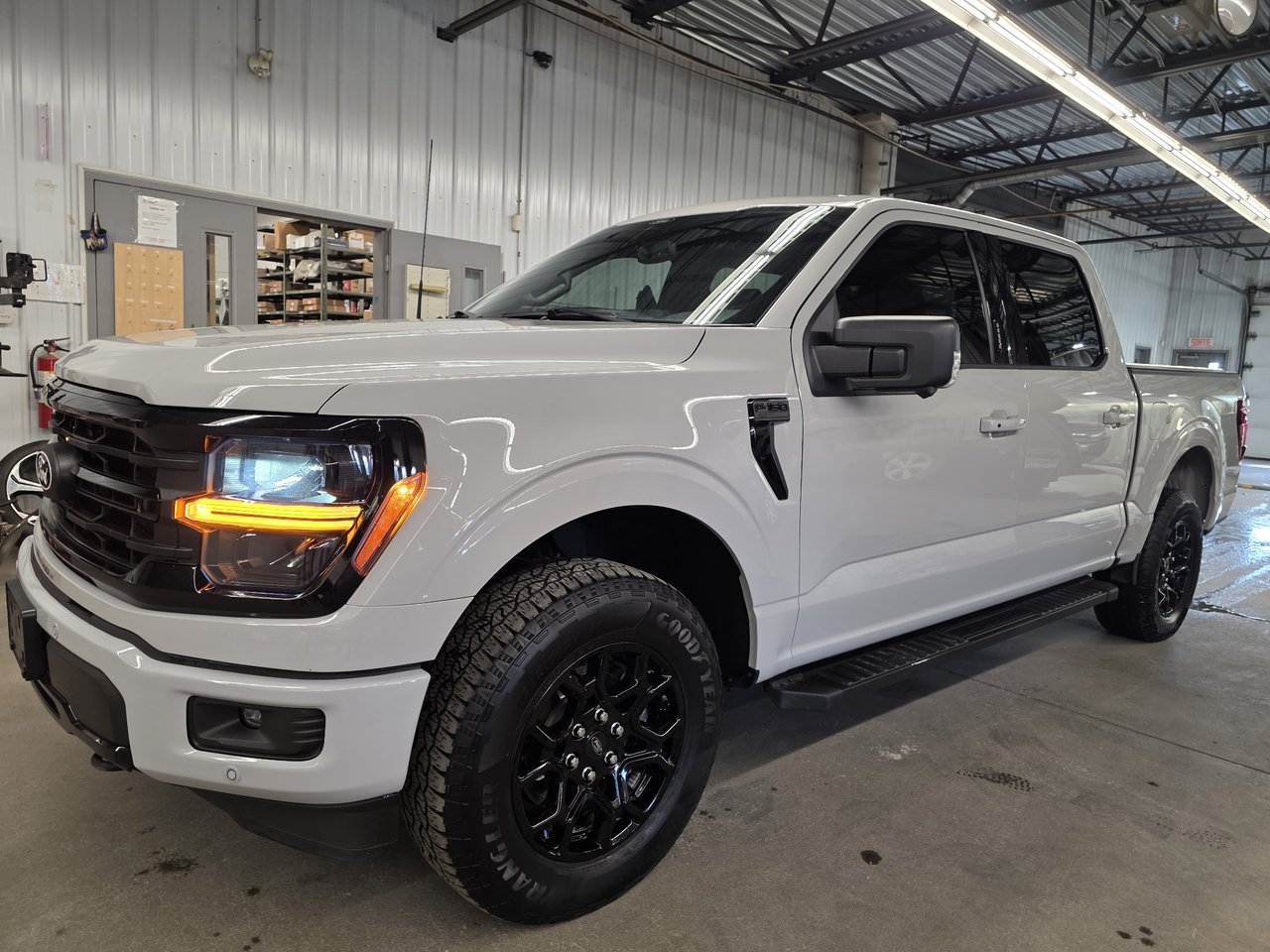 Gray 2024 Ford F-150 Pickup Truck Four-Wheel Drive Automatic