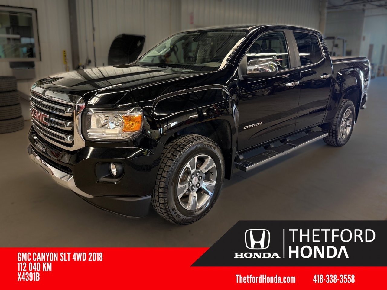 Black 2018 GMC Canyon Pickup Truck Four-Wheel Drive Automatic