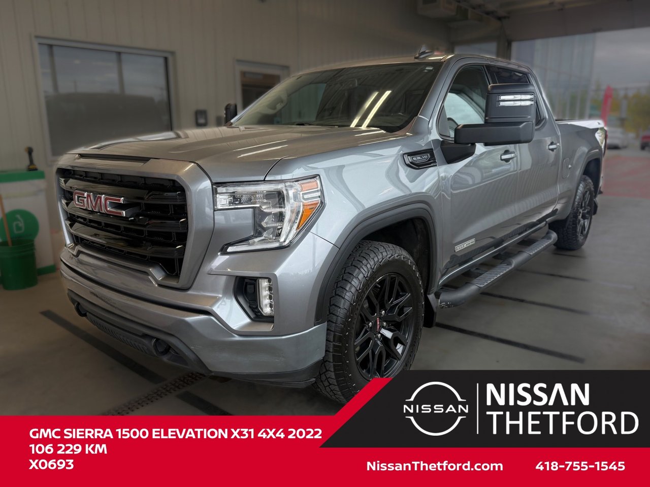 Gray 2022 GMC Sierra 1500 Limited Pickup Truck Four-Wheel Drive Automatic