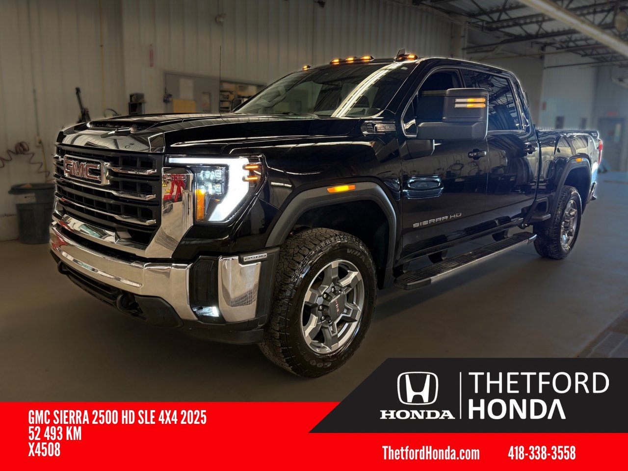 Black 2025 GMC Sierra 2500HD Pickup Truck Four-Wheel Drive Automatic